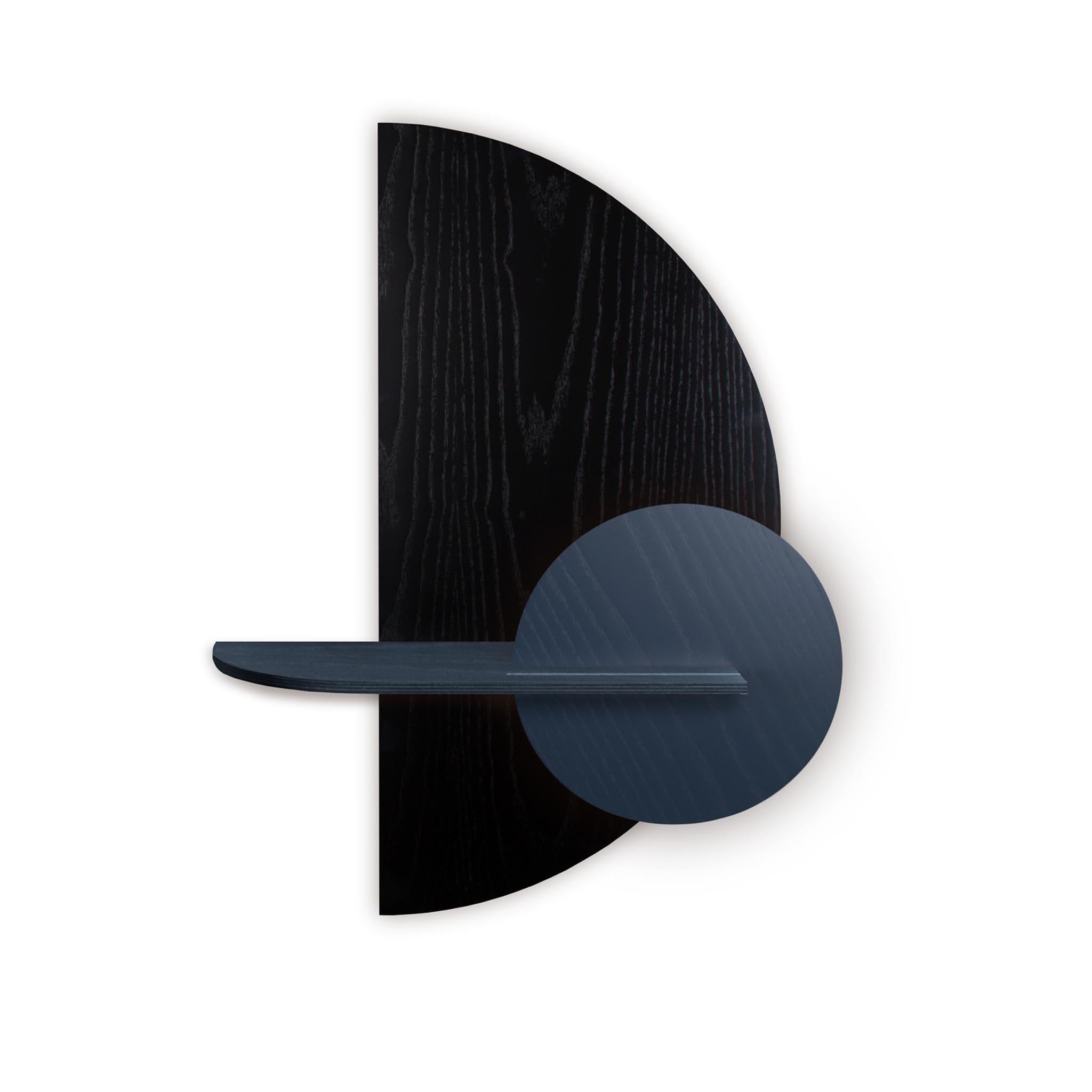 Alba Wall Shelf DUO · Black semicircle