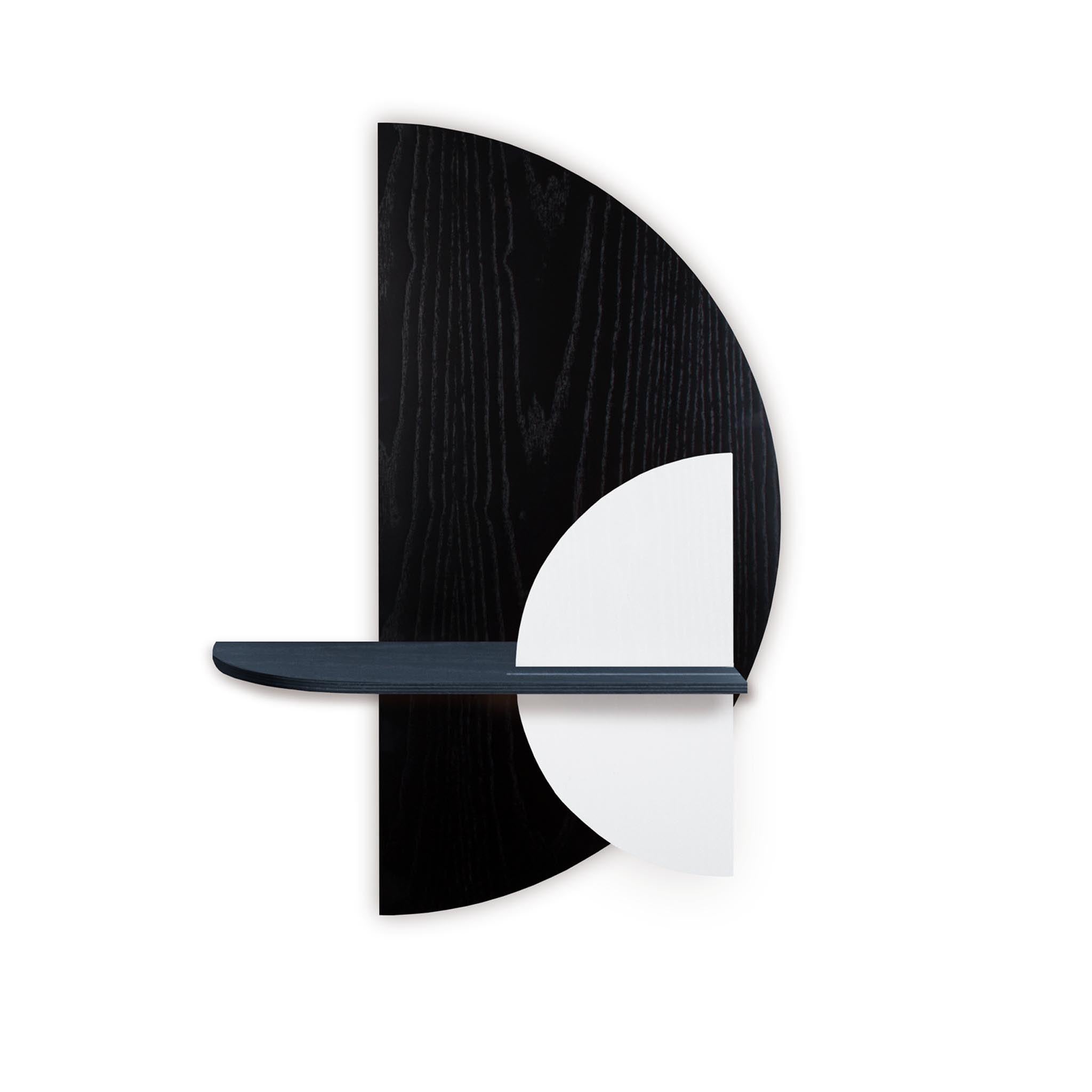 Alba Wall Shelf DUO · Black semicircle