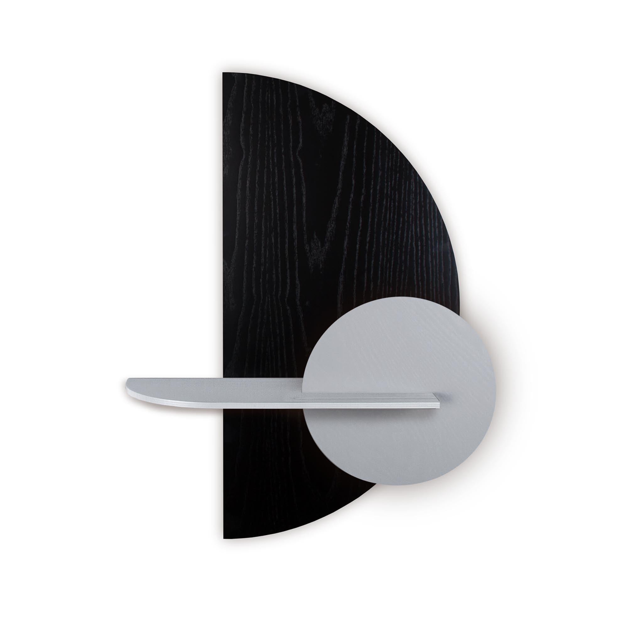Alba wandplank - Zwart halve cirkel