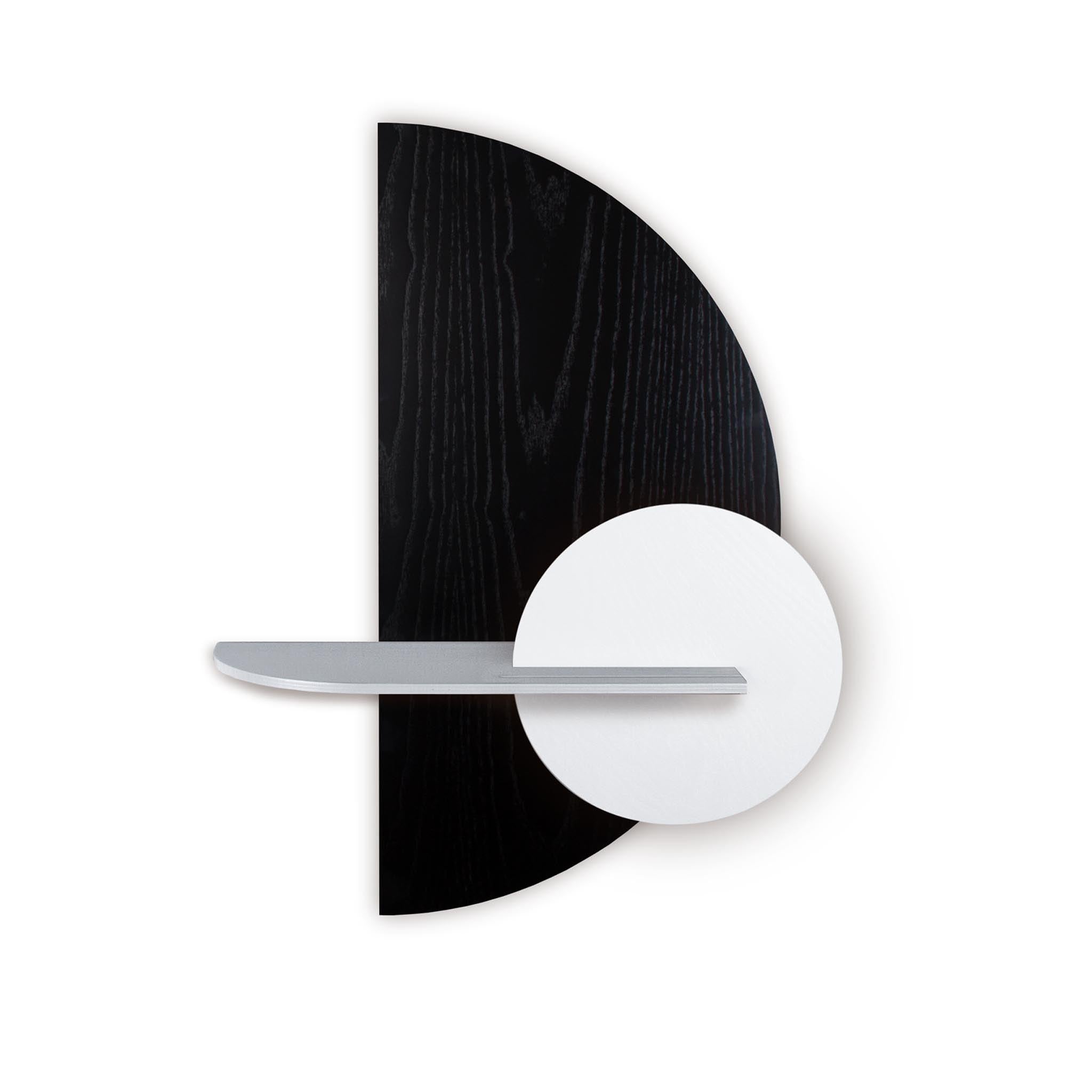 Alba Wall Shelf DUO · Black semicircle