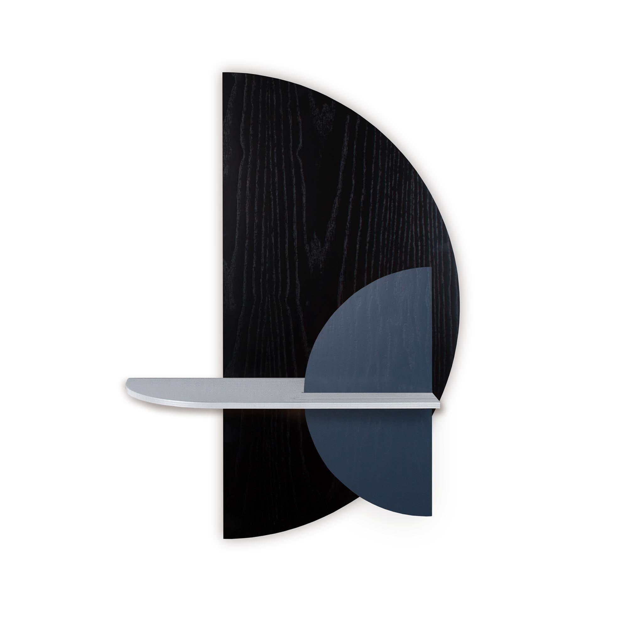 Alba wandplank - Zwart halve cirkel