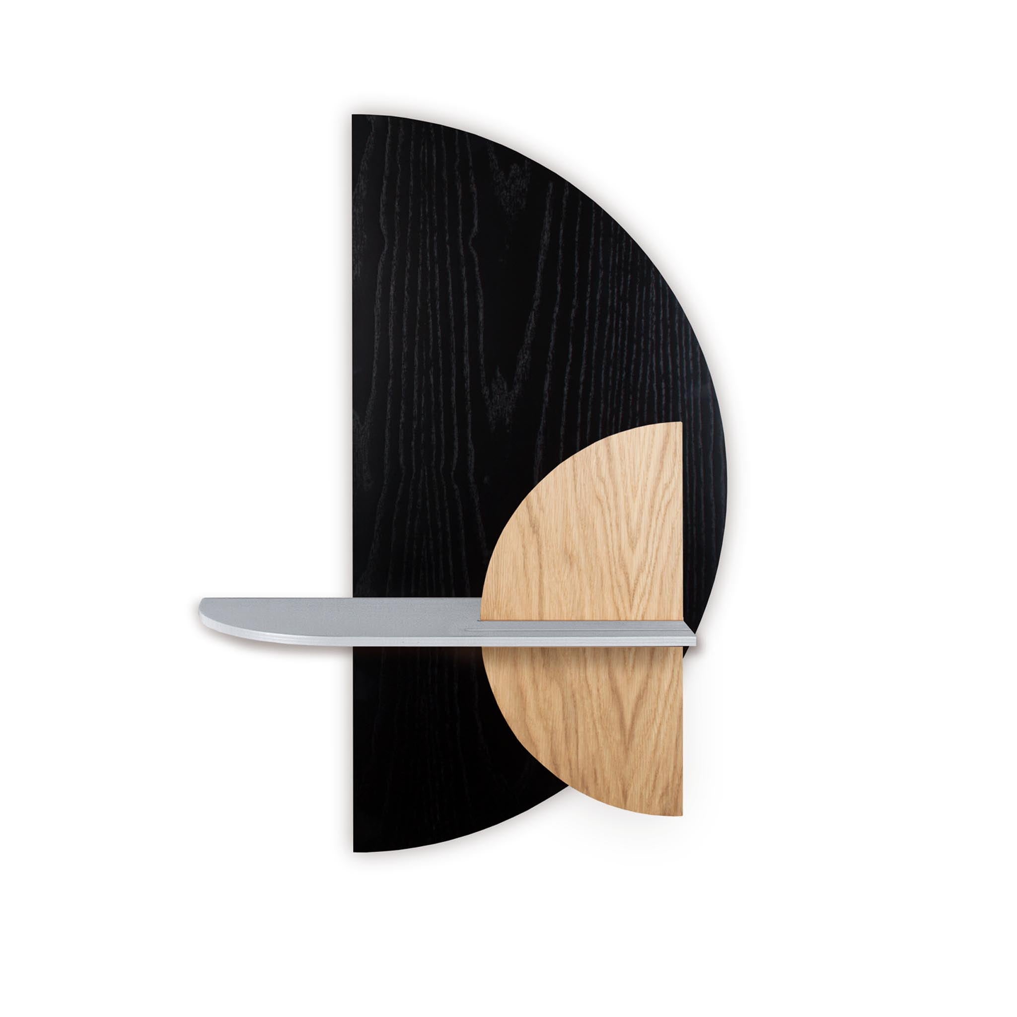 Alba Wall Shelf DUO · Black semicircle