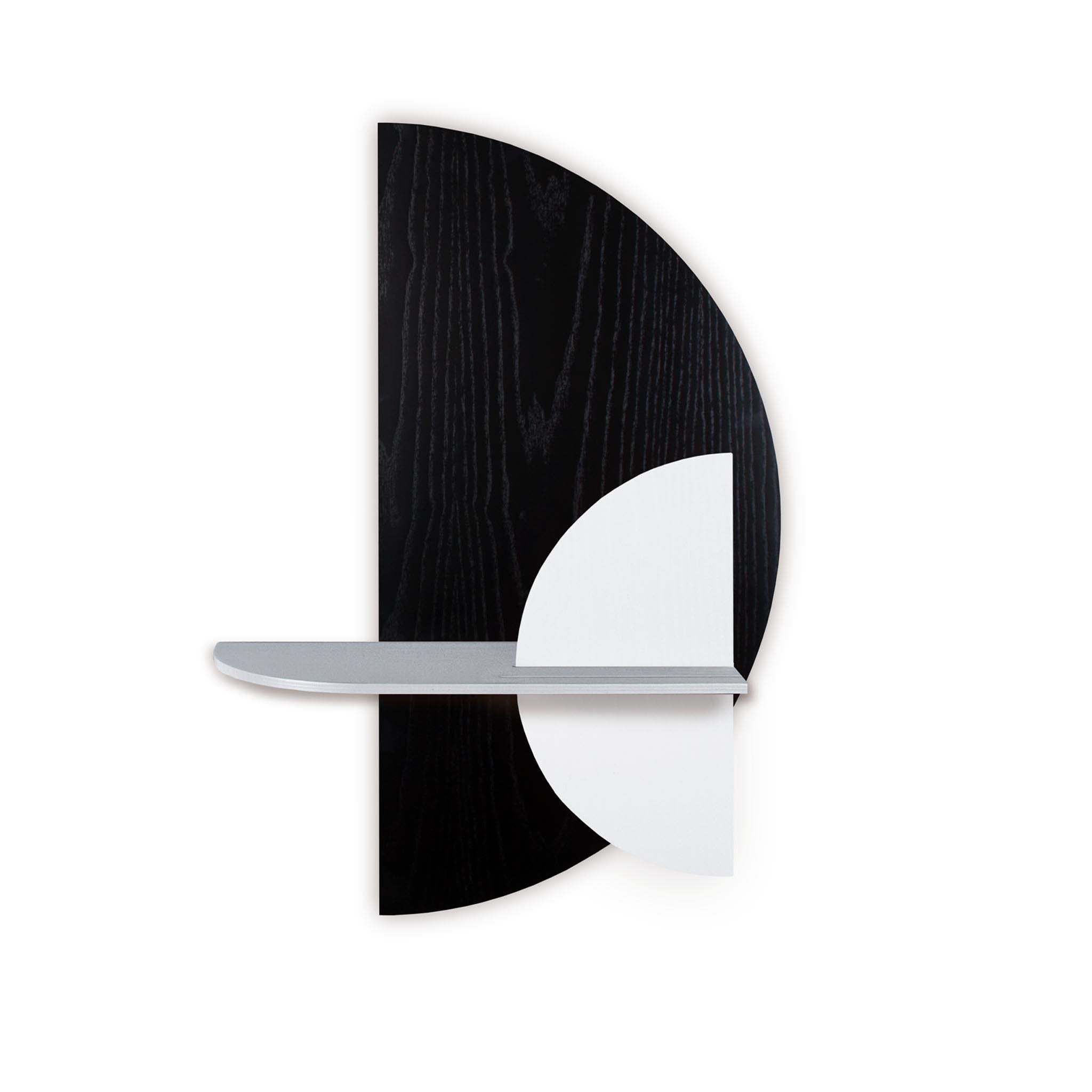 Alba Wall Shelf DUO · Black semicircle