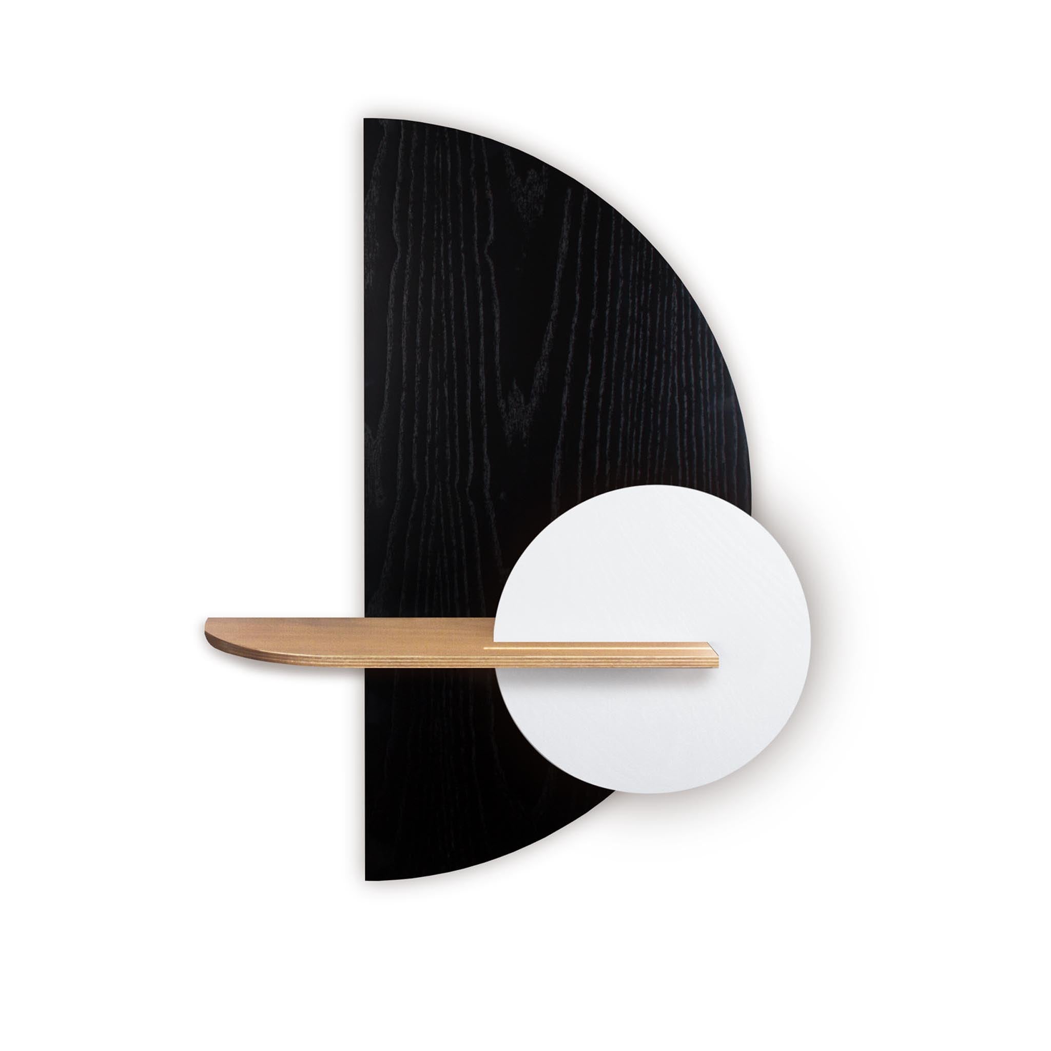 Alba Wall Shelf DUO · Black semicircle