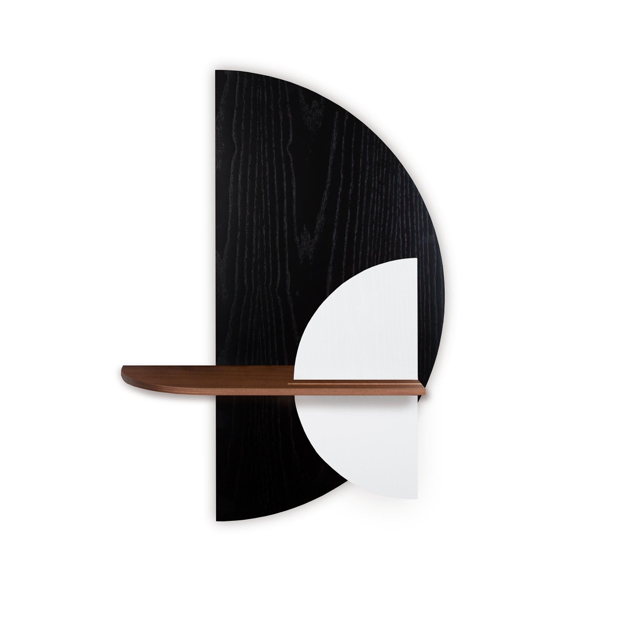 Alba Wall Shelf DUO · Black semicircle