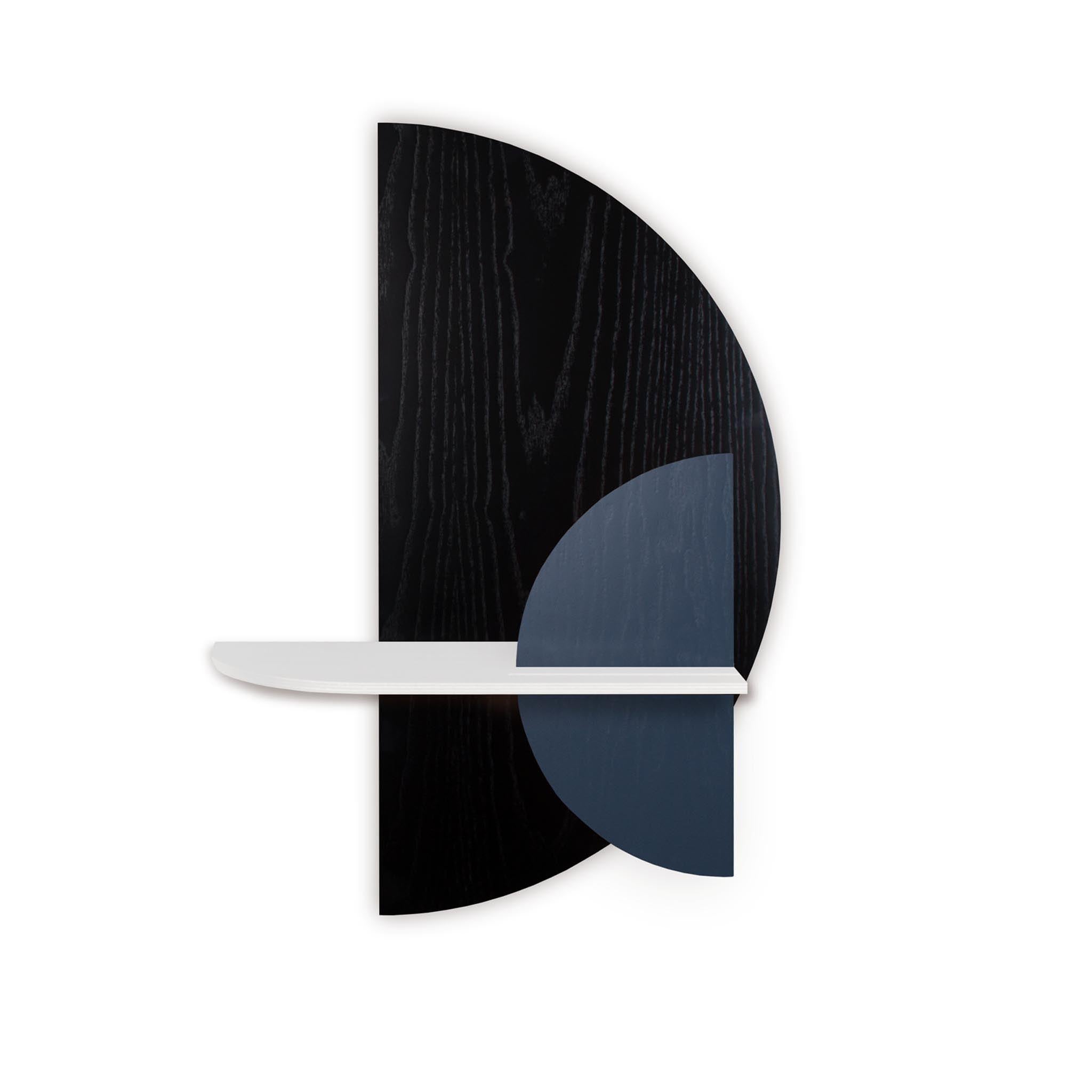 Alba wandplank - Zwart halve cirkel