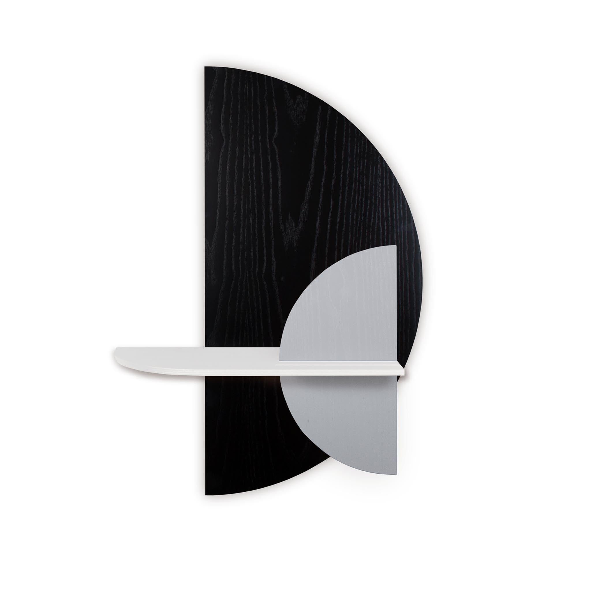 Alba wandplank - Zwart halve cirkel