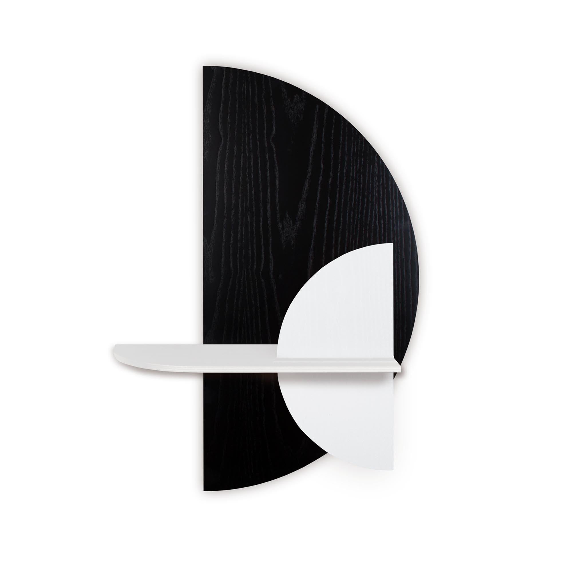 Alba wandplank - Zwart halve cirkel