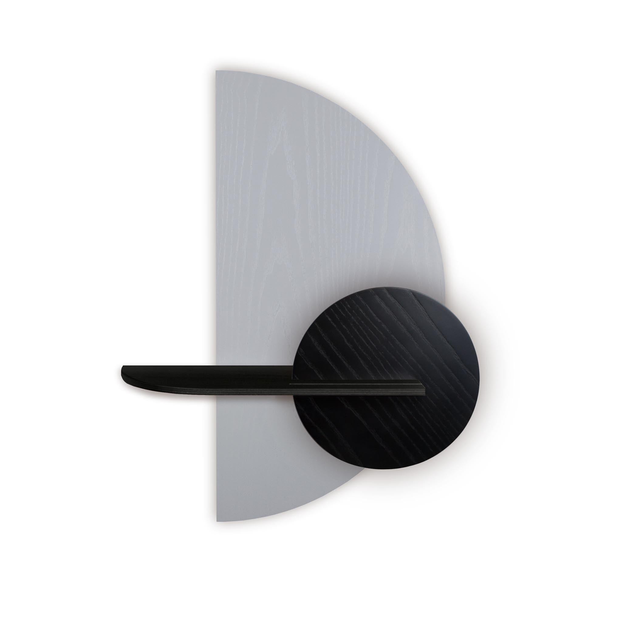 Alba wandplank - Grijze halve cirkel