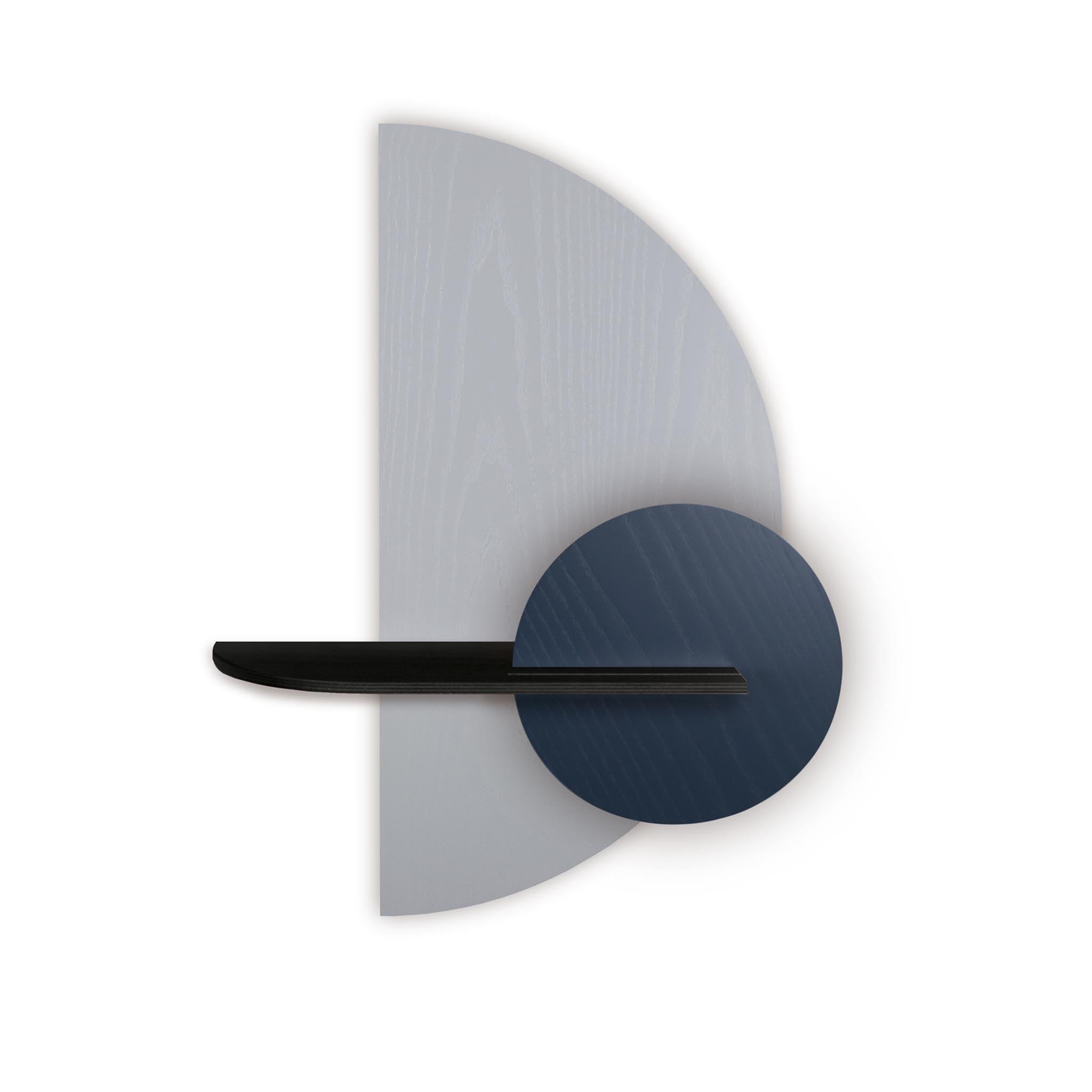 Alba wandplank - Grijze halve cirkel