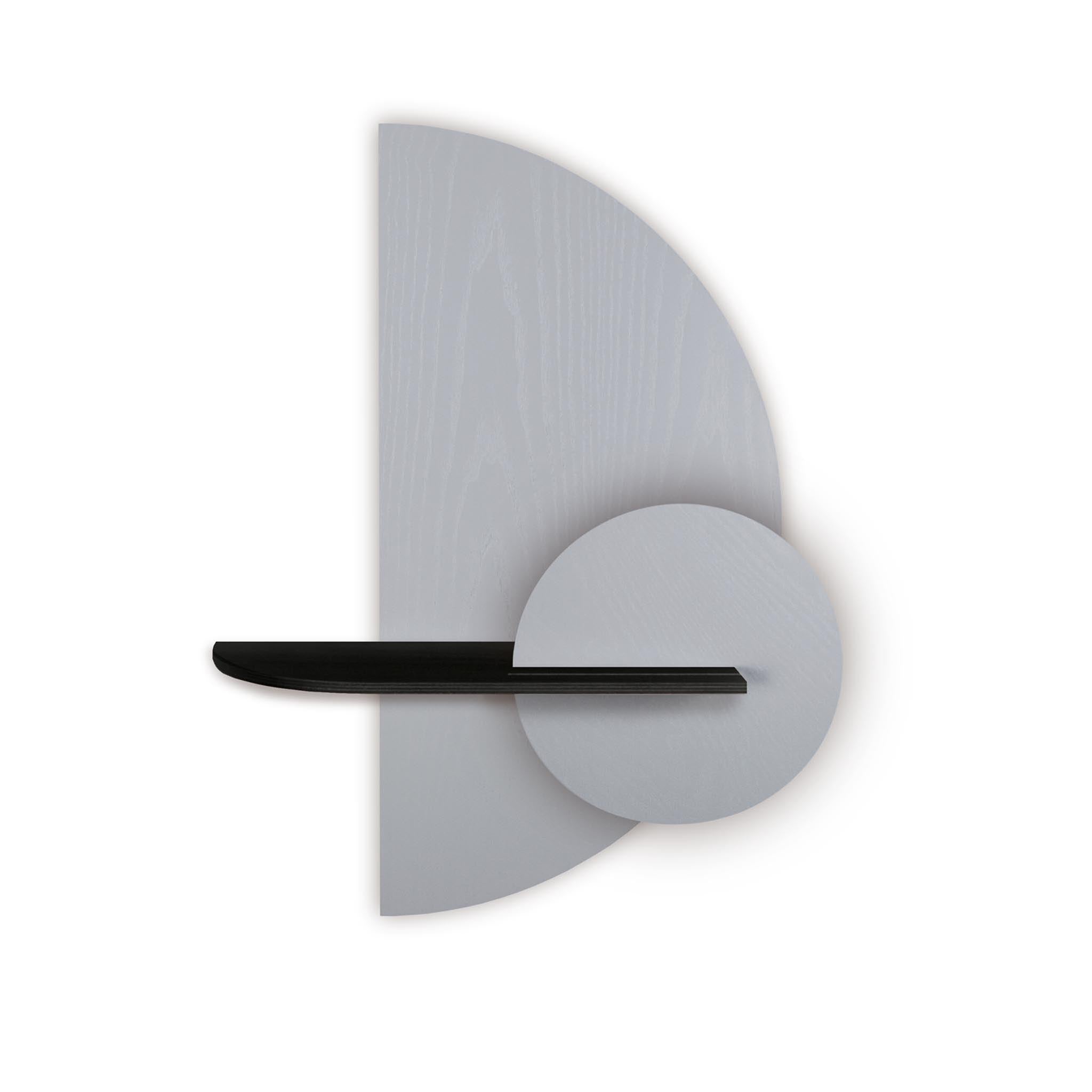 Alba wandplank - Grijze halve cirkel