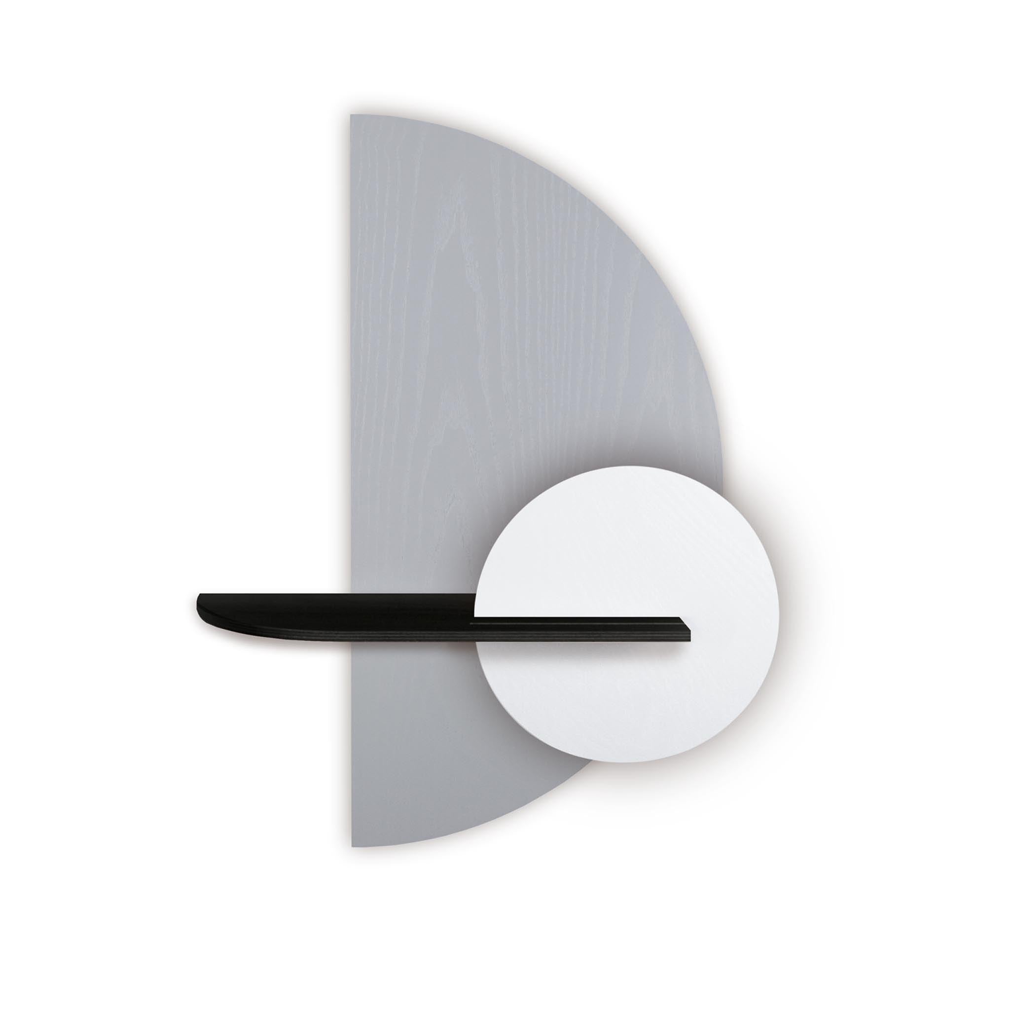 Alba wandplank - Grijze halve cirkel