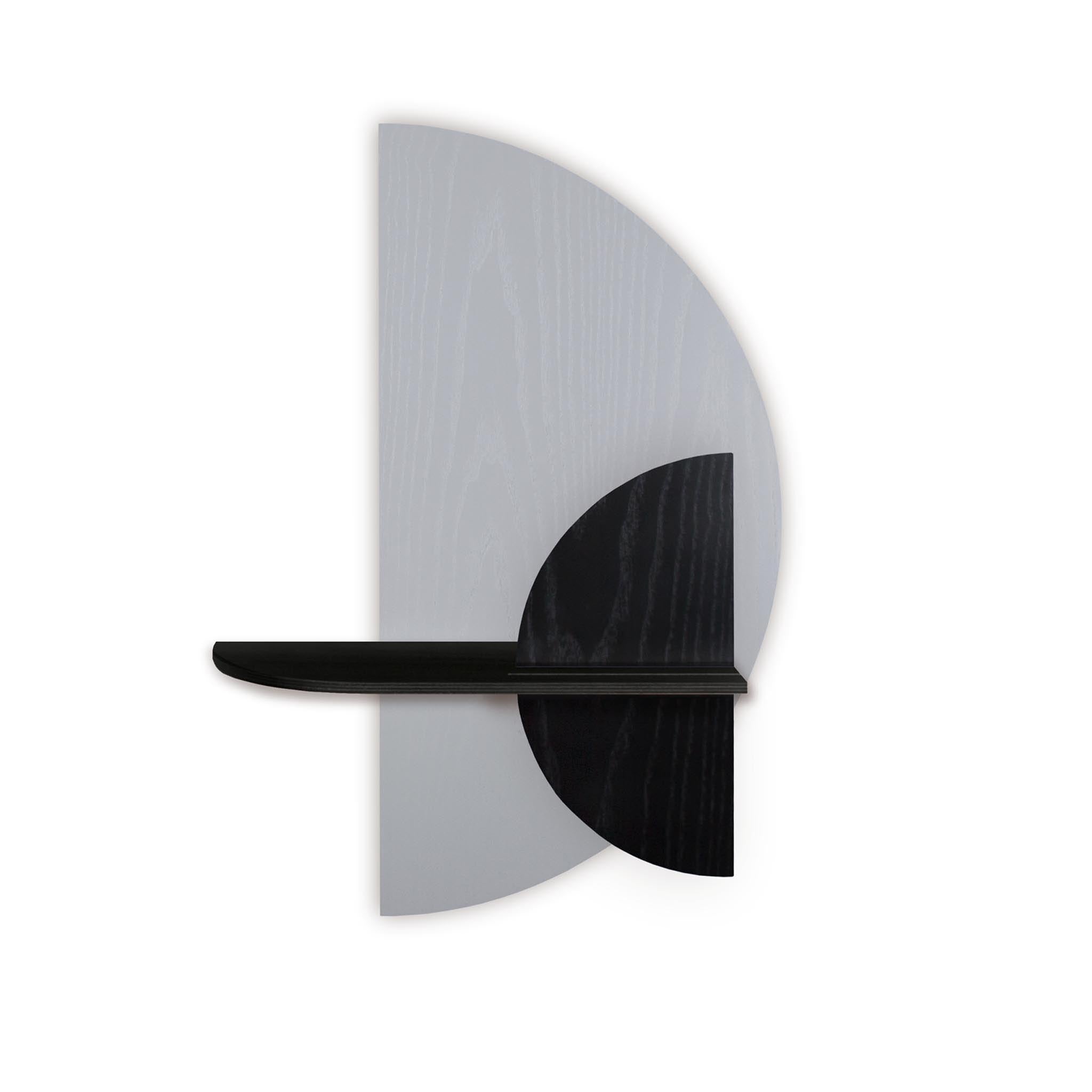Alba wandplank - Grijze halve cirkel
