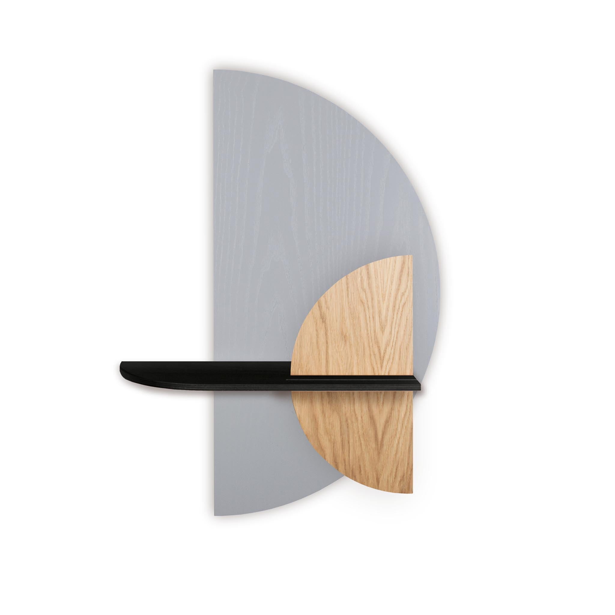 Alba wandplank - Grijze halve cirkel