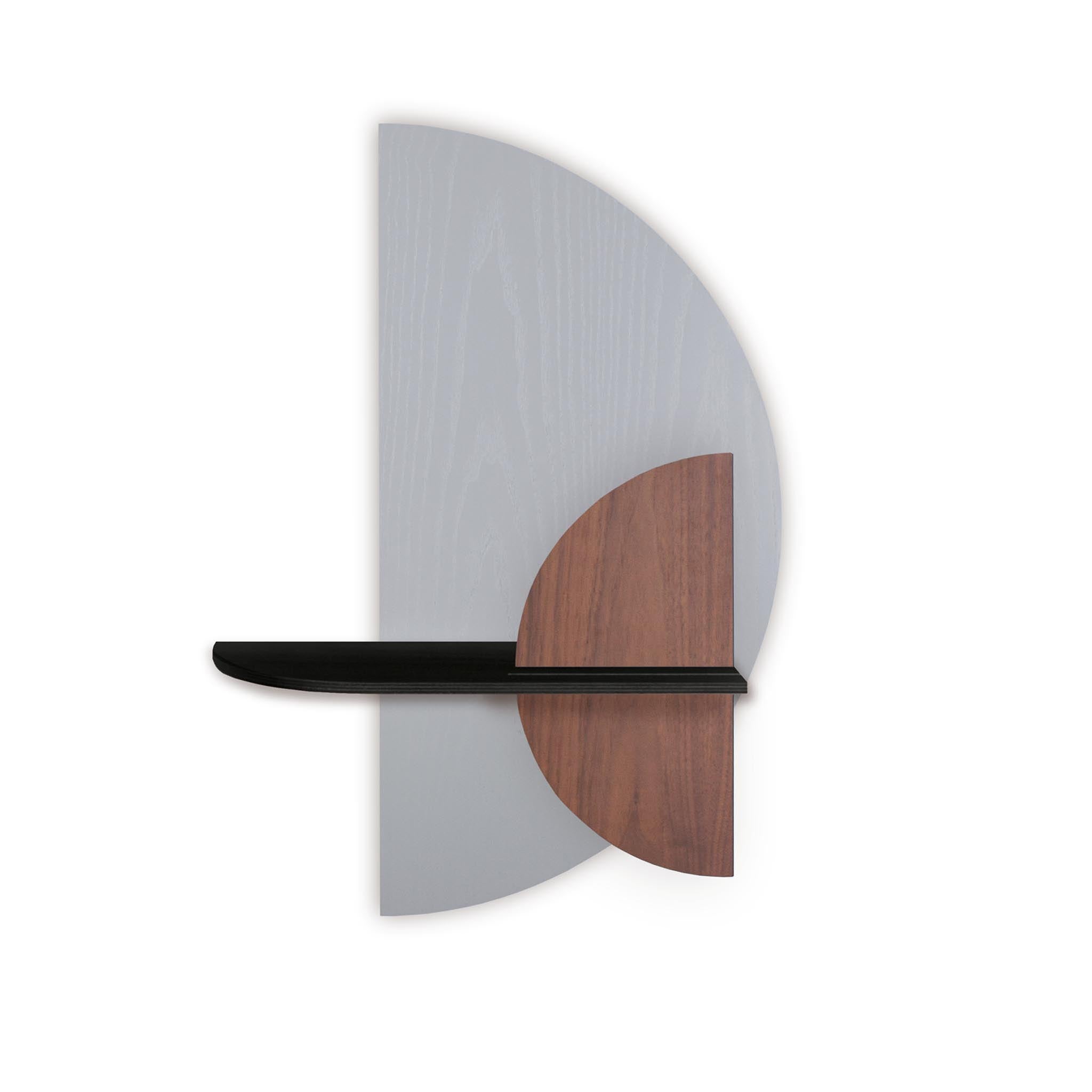 Alba wandplank - Grijze halve cirkel