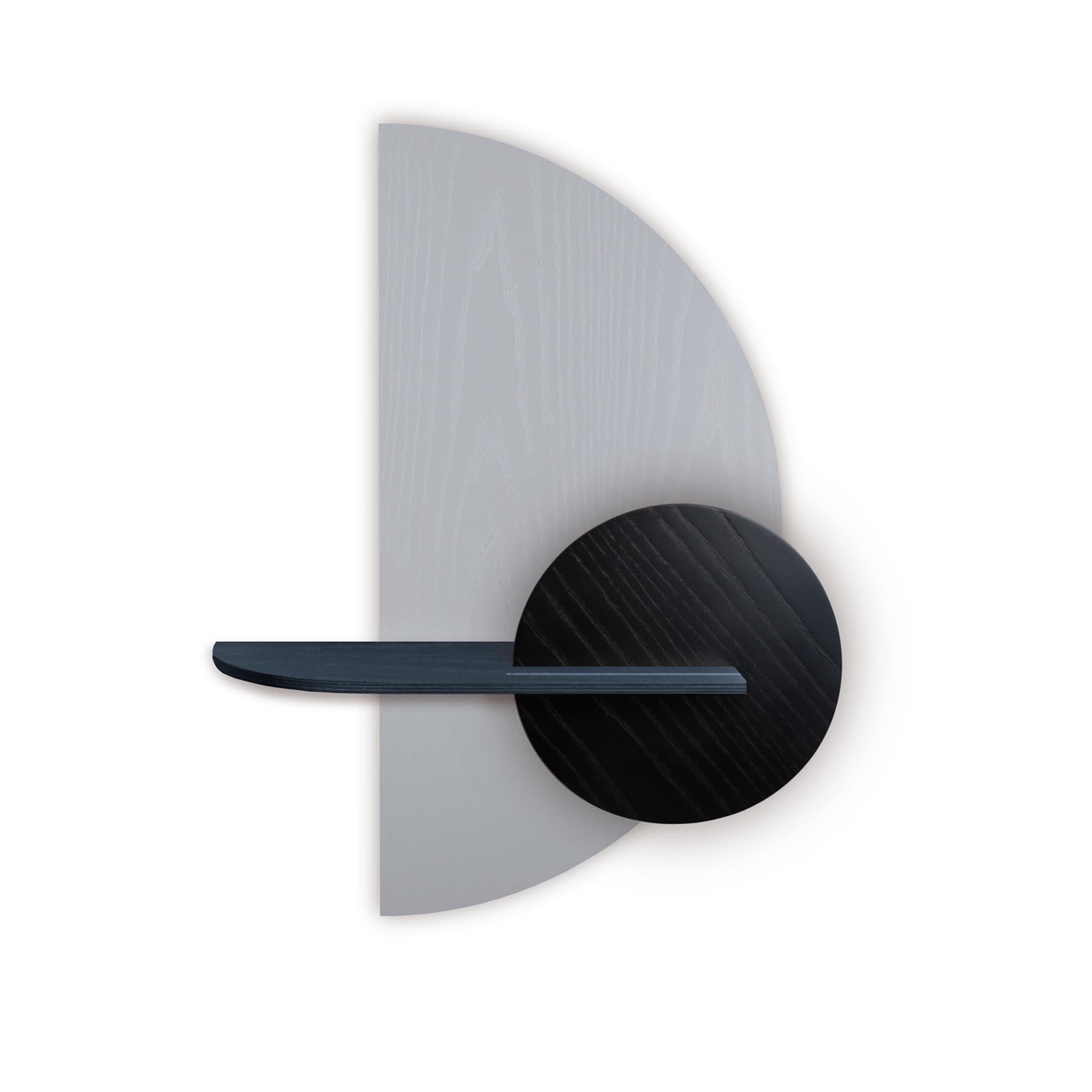 Alba wandplank - Grijze halve cirkel