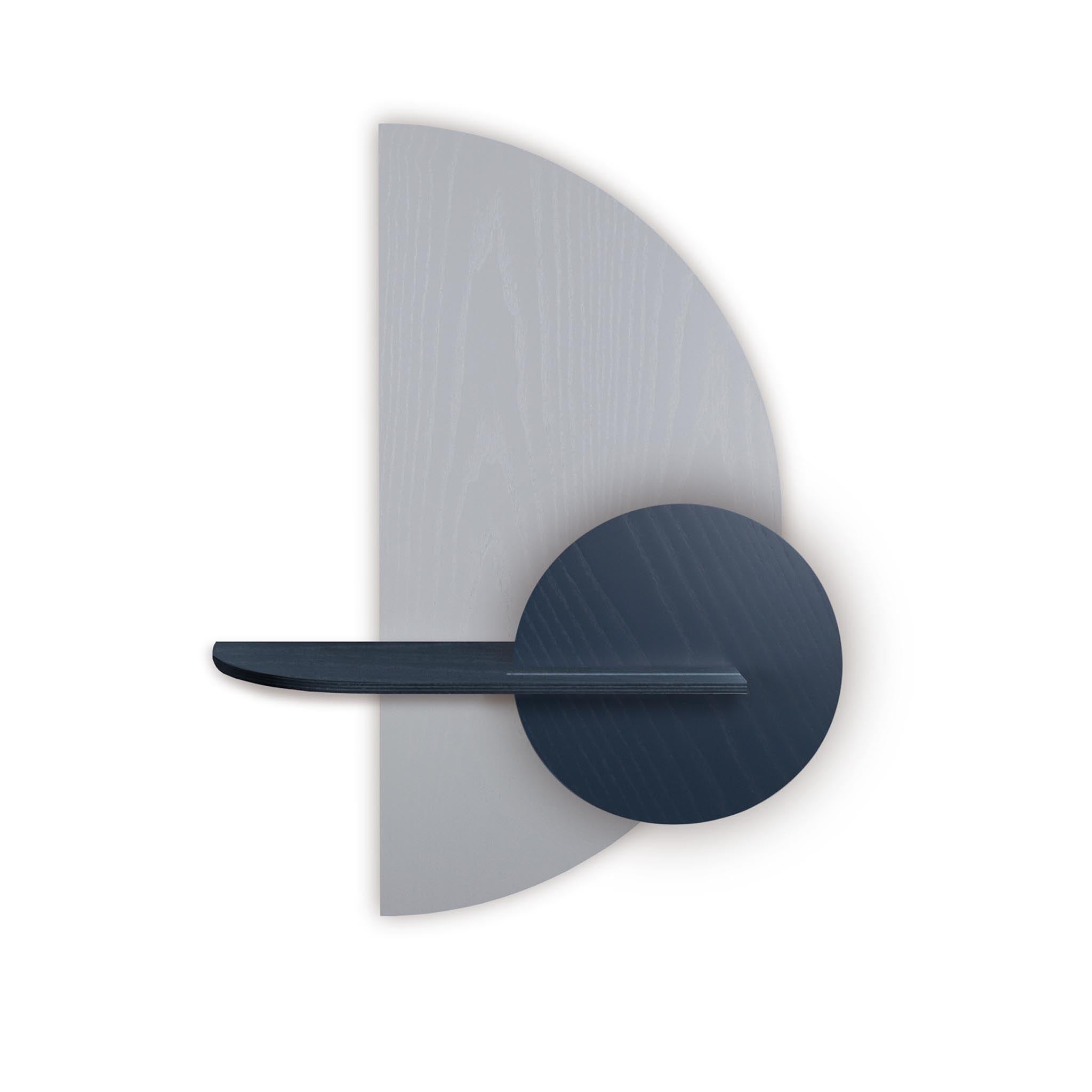 Alba wandplank - Grijze halve cirkel