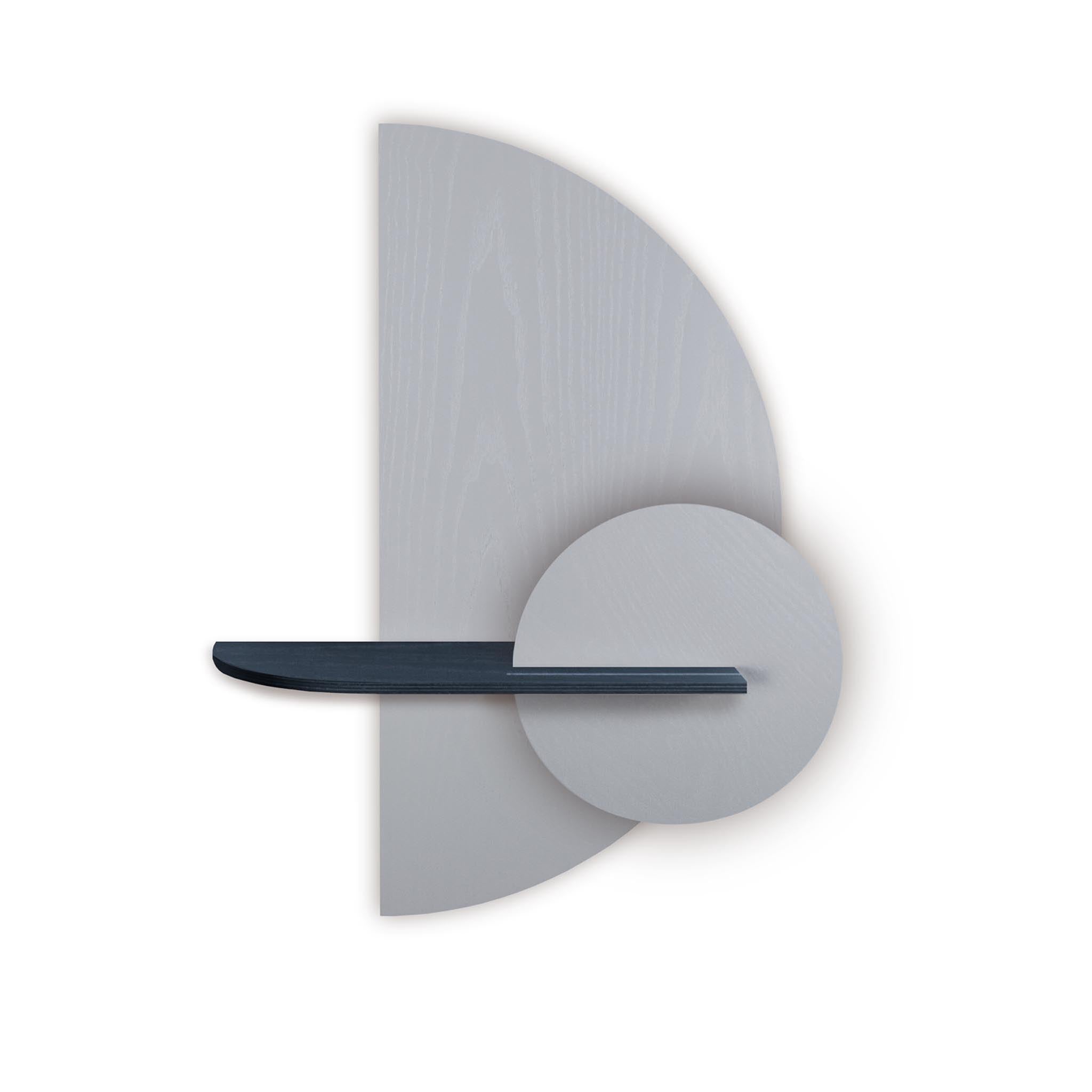 Alba wandplank - Grijze halve cirkel