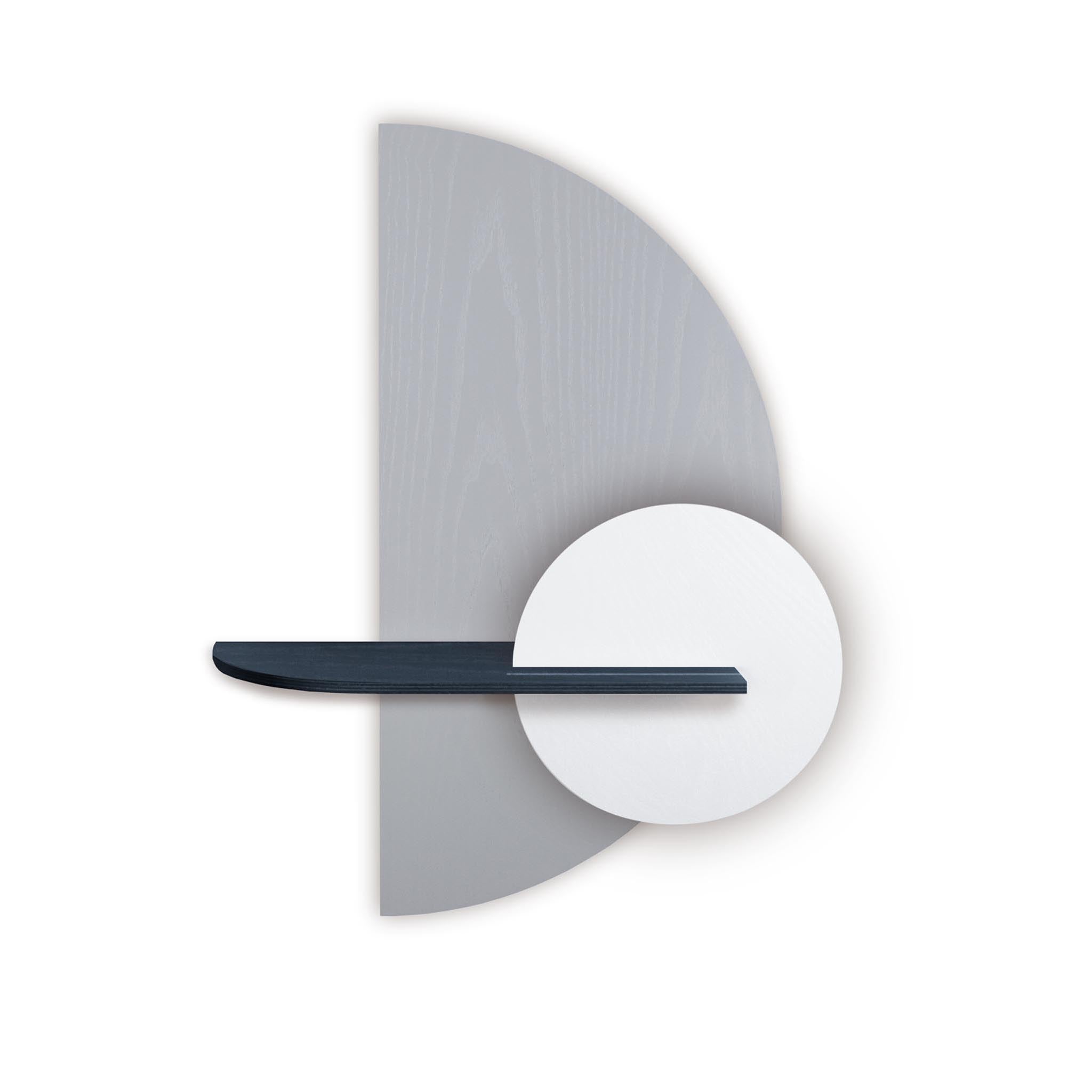 Alba wandplank - Grijze halve cirkel