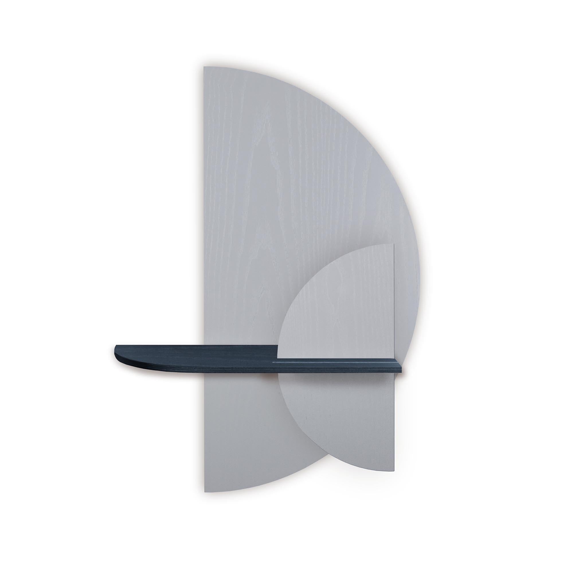 Alba wandplank - Grijze halve cirkel