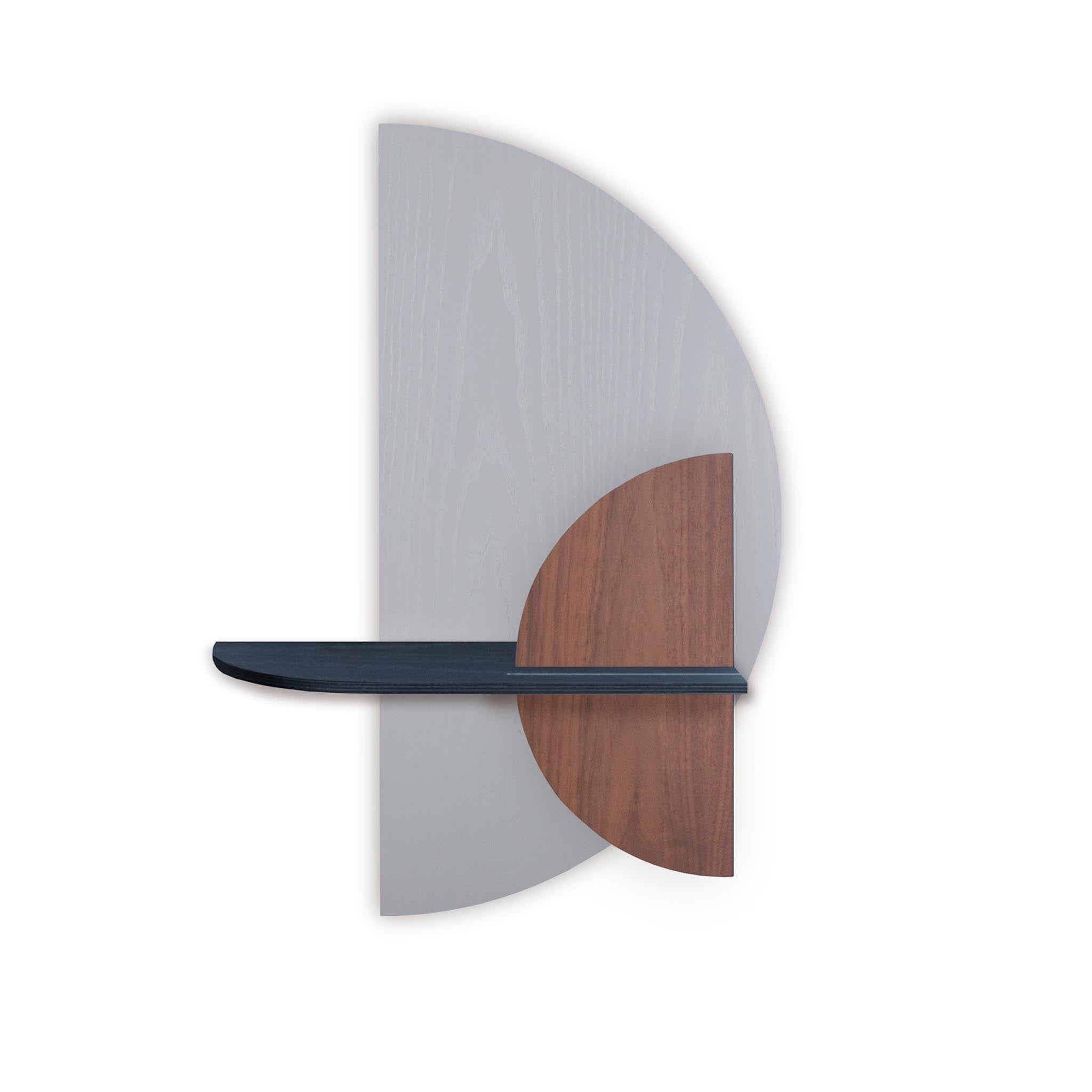 Alba wandplank - Grijze halve cirkel