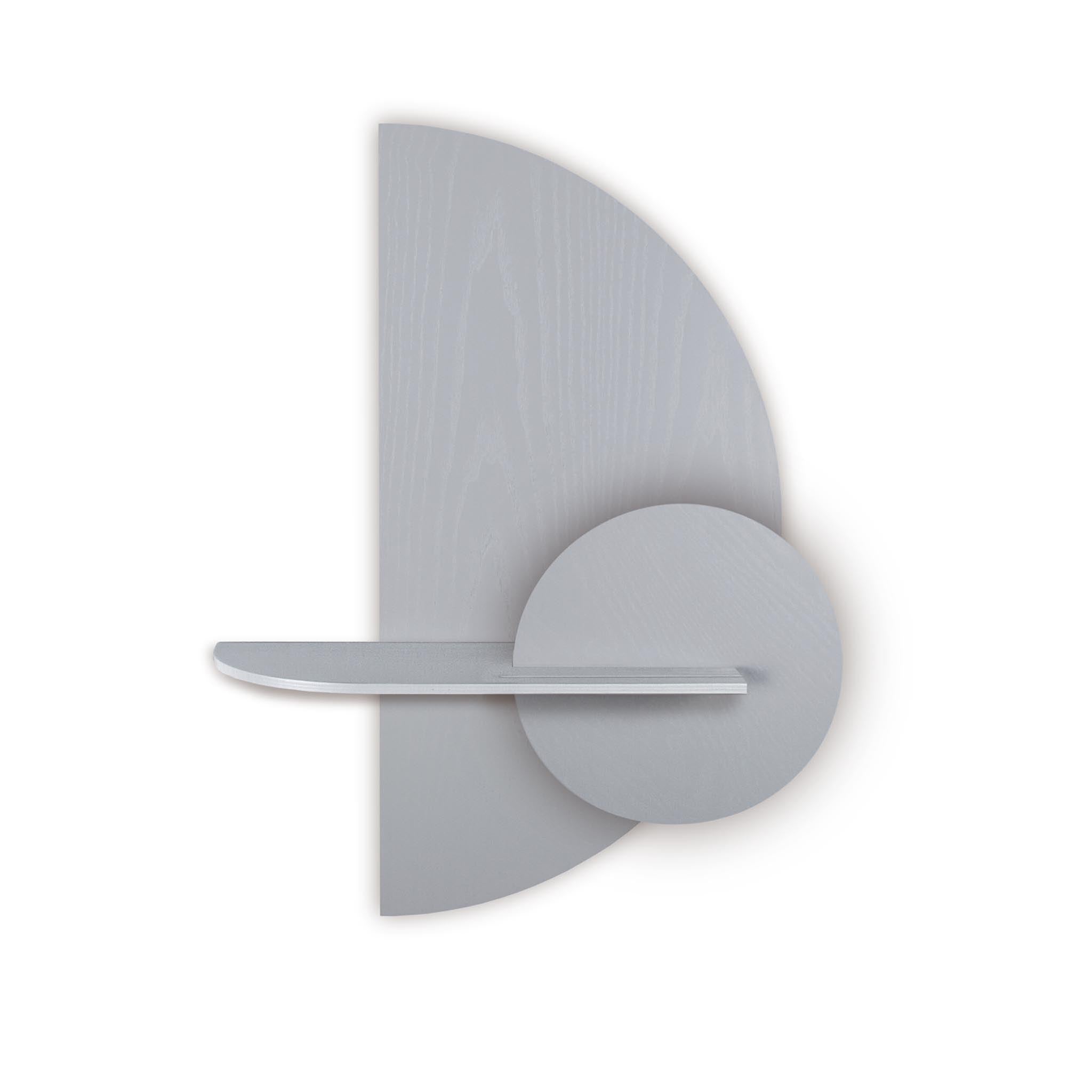Alba wandplank - Grijze halve cirkel