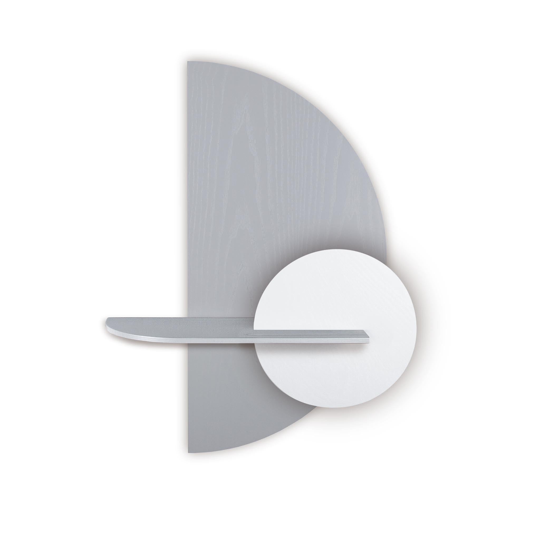 Alba wandplank - Grijze halve cirkel