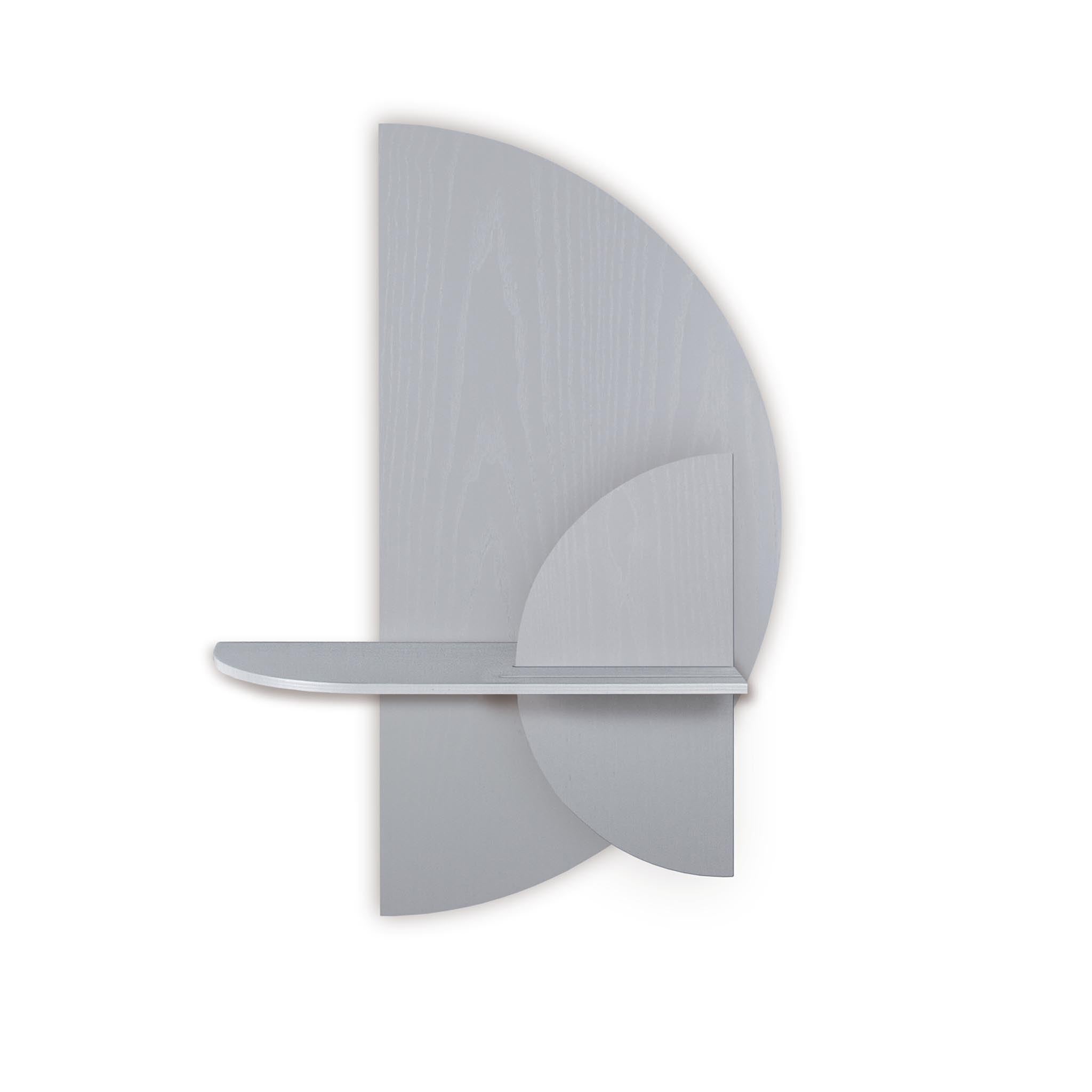 Alba wandplank - Grijze halve cirkel