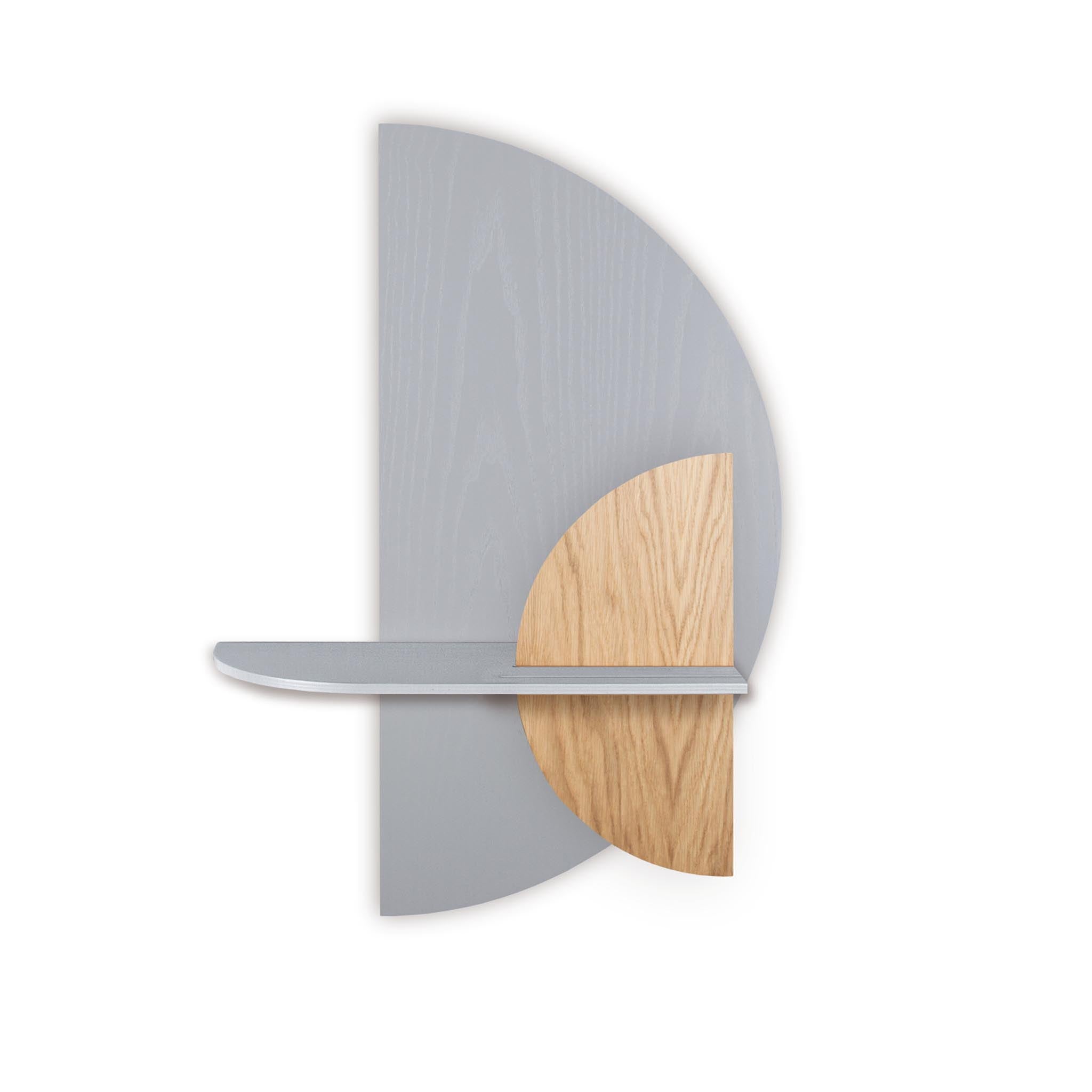 Alba wandplank - Grijze halve cirkel