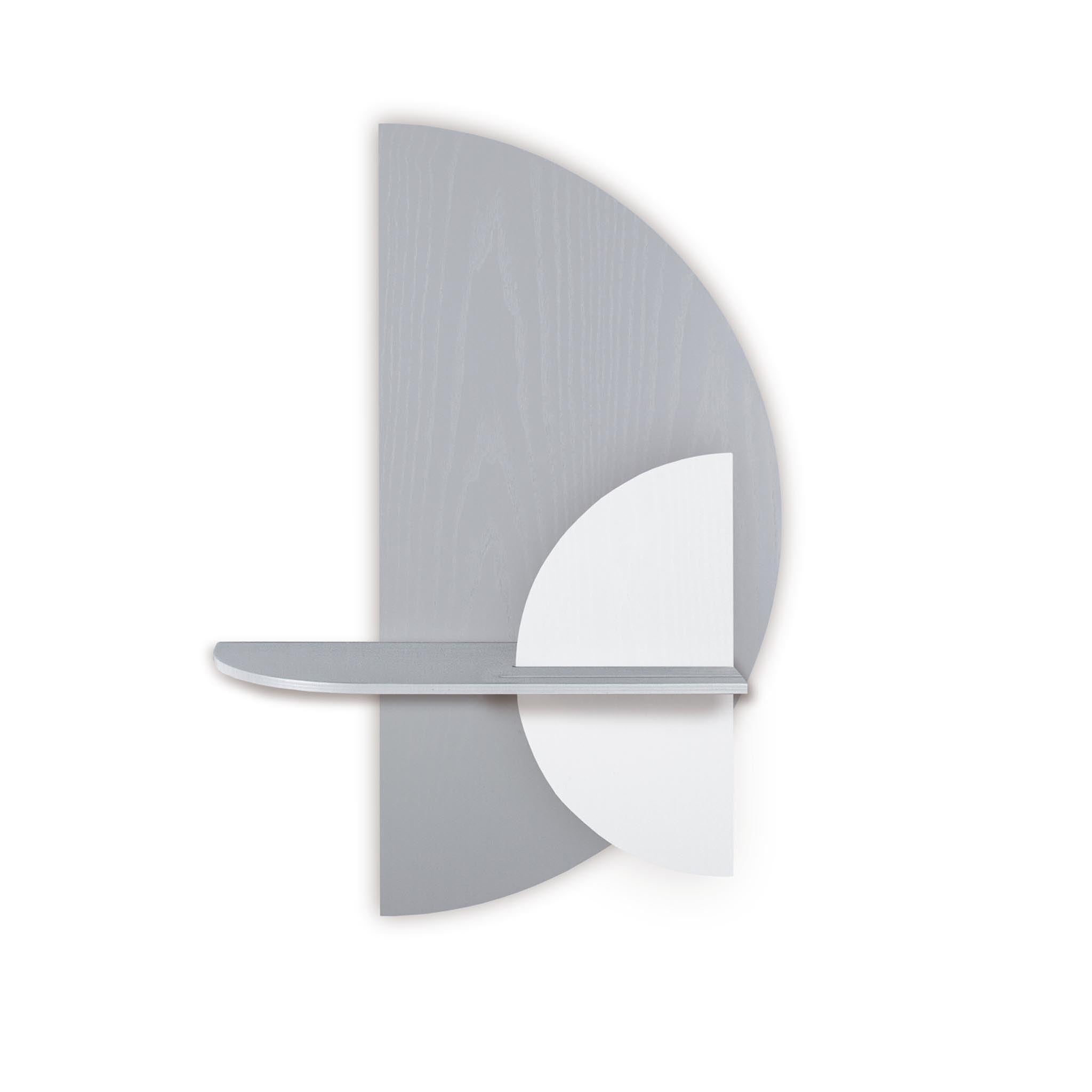 Alba wandplank - Grijze halve cirkel