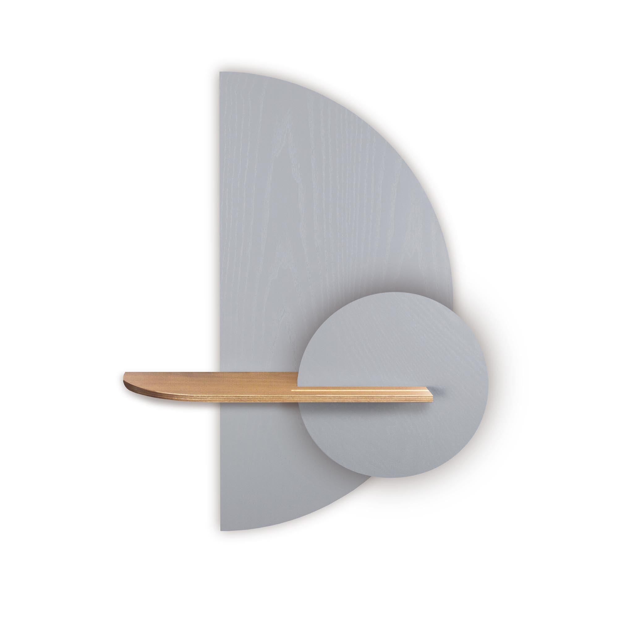 Alba wandplank - Grijze halve cirkel