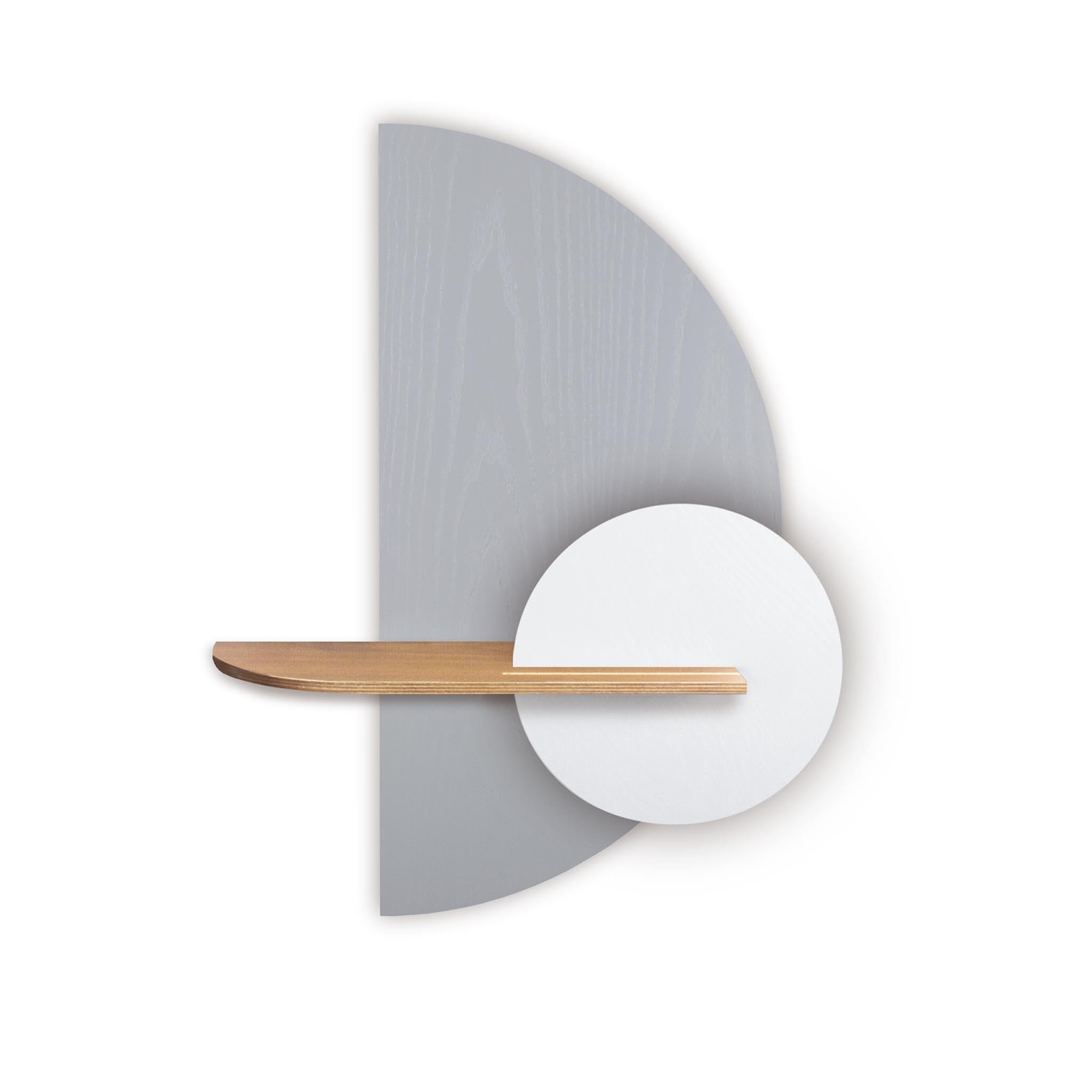 Alba wandplank - Grijze halve cirkel