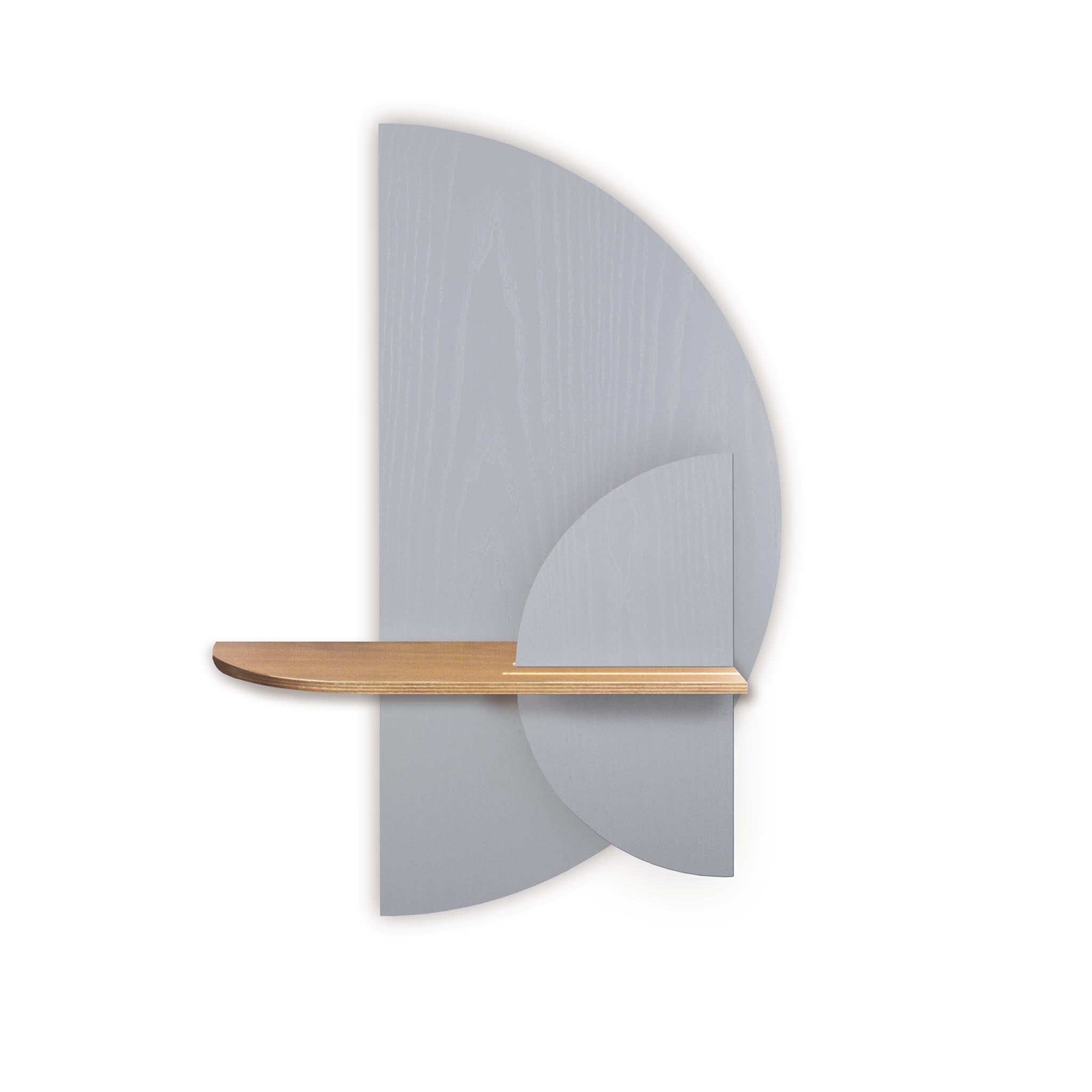 Alba wandplank - Grijze halve cirkel