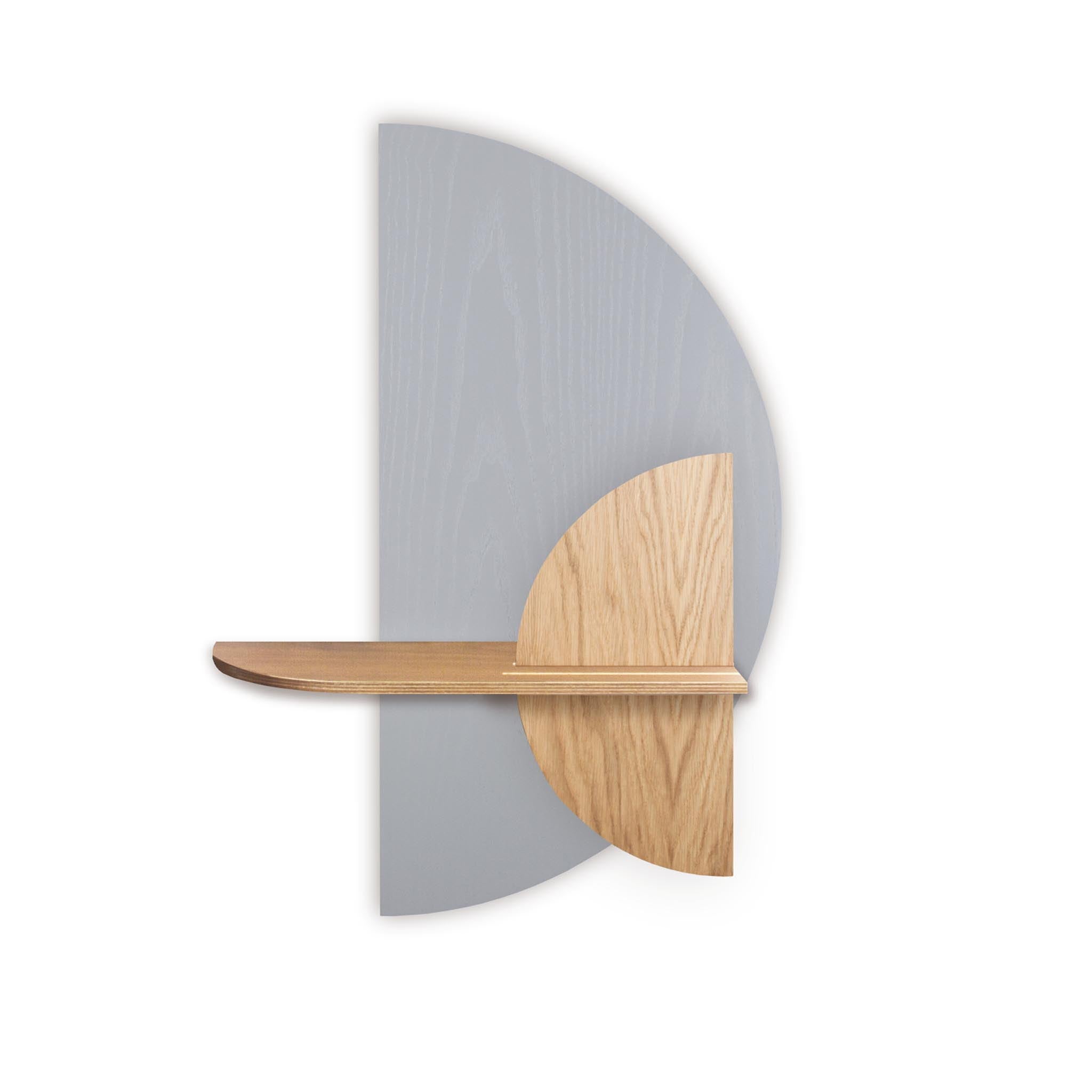 Alba wandplank - Grijze halve cirkel