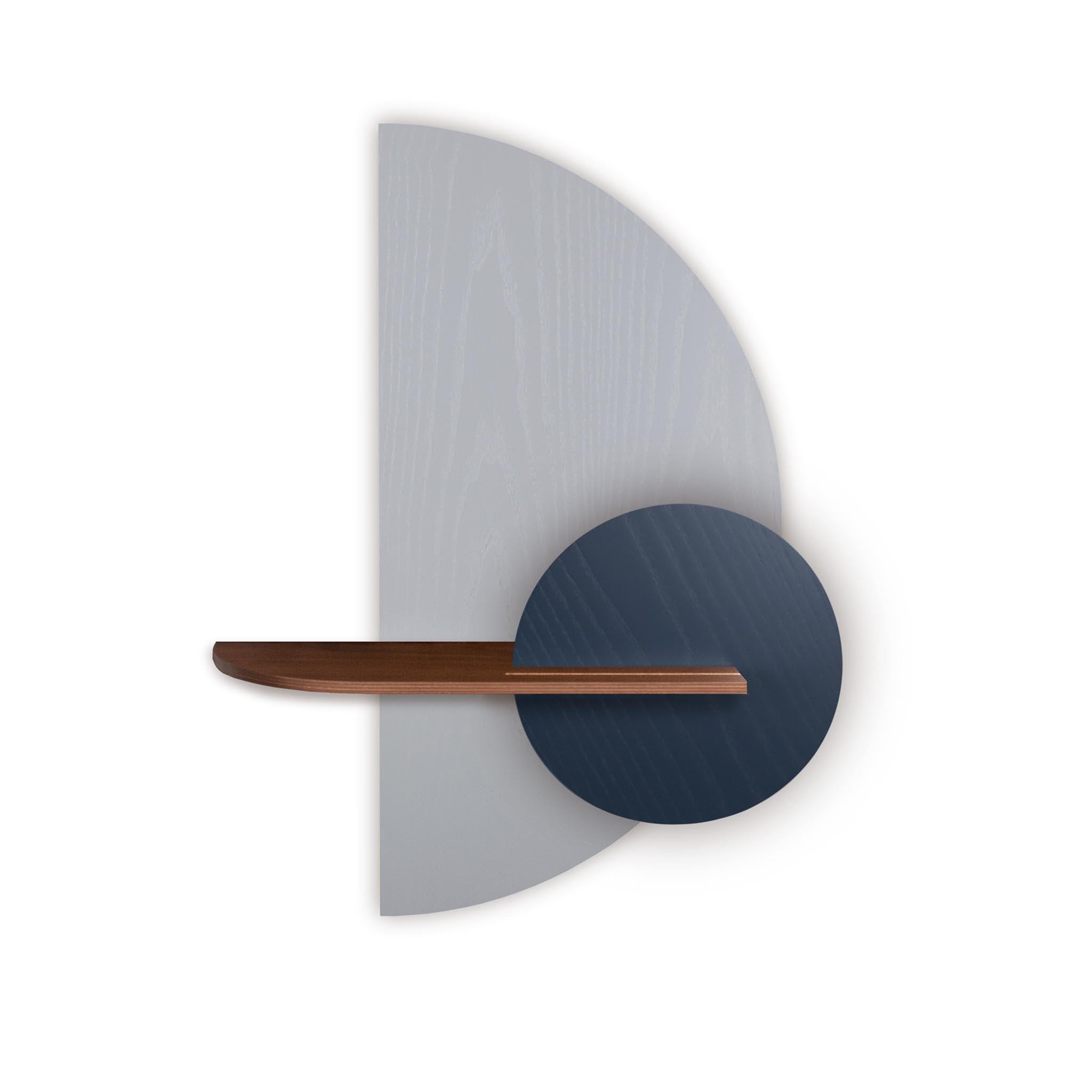 Alba wandplank - Grijze halve cirkel