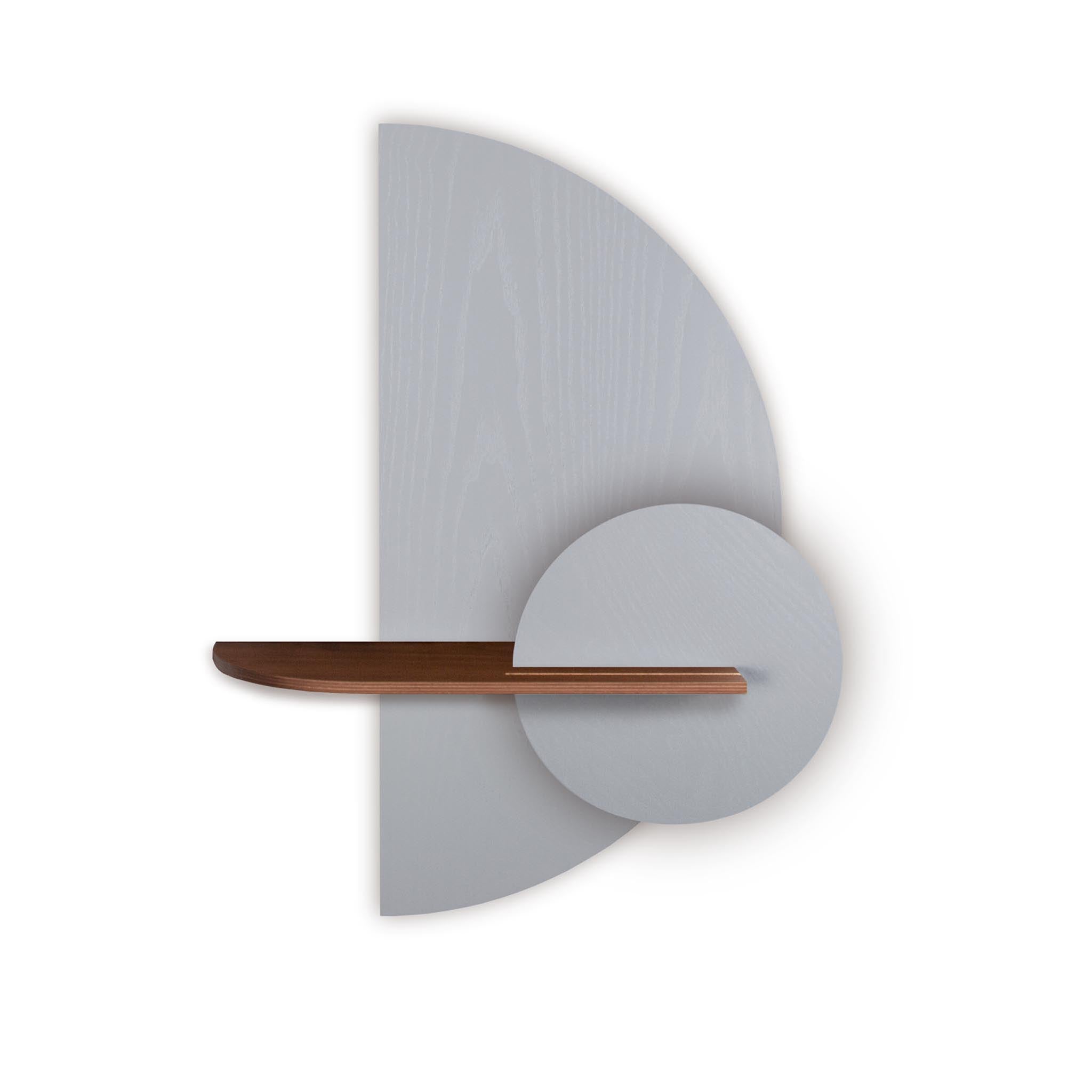 Alba wandplank - Grijze halve cirkel