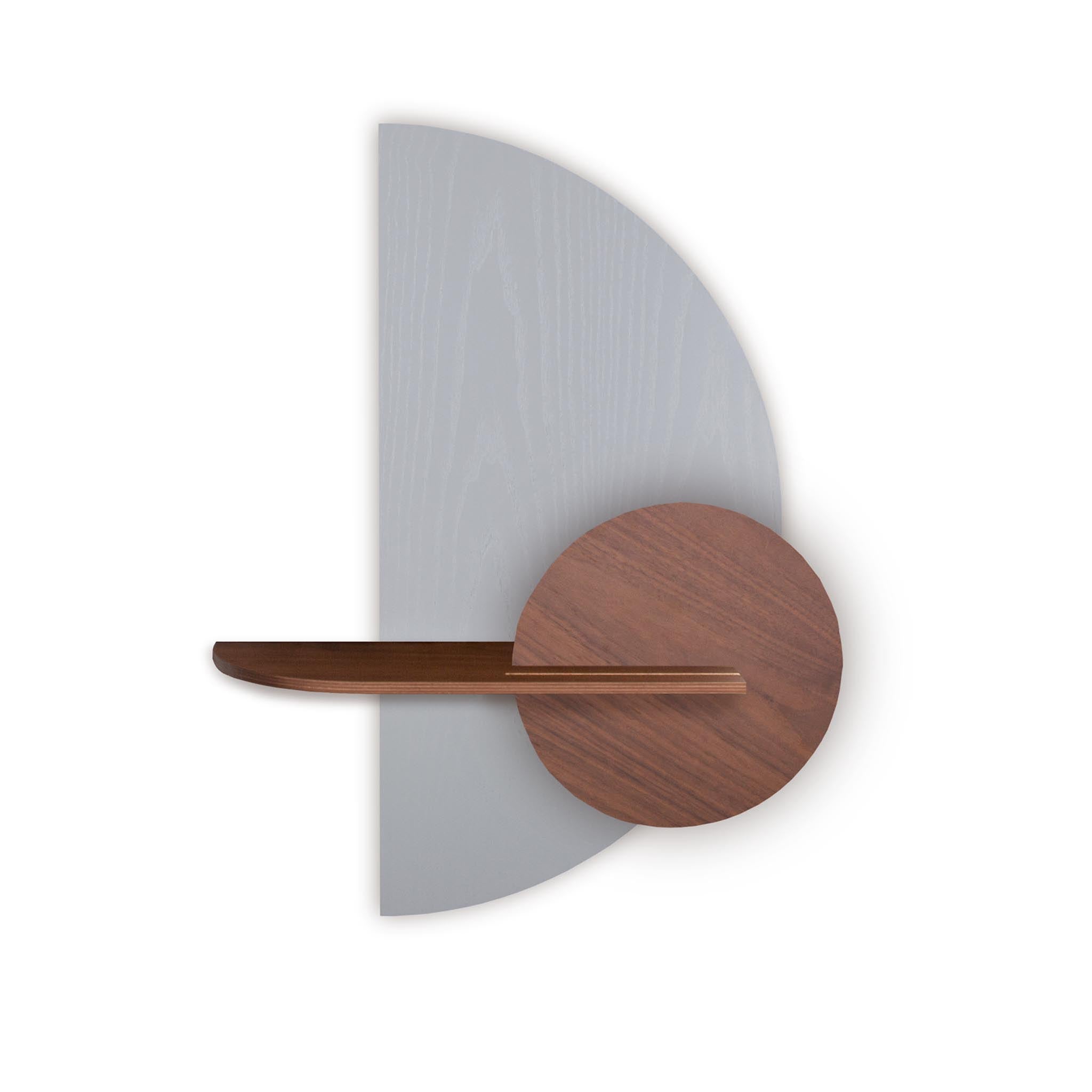 Alba wandplank - Grijze halve cirkel