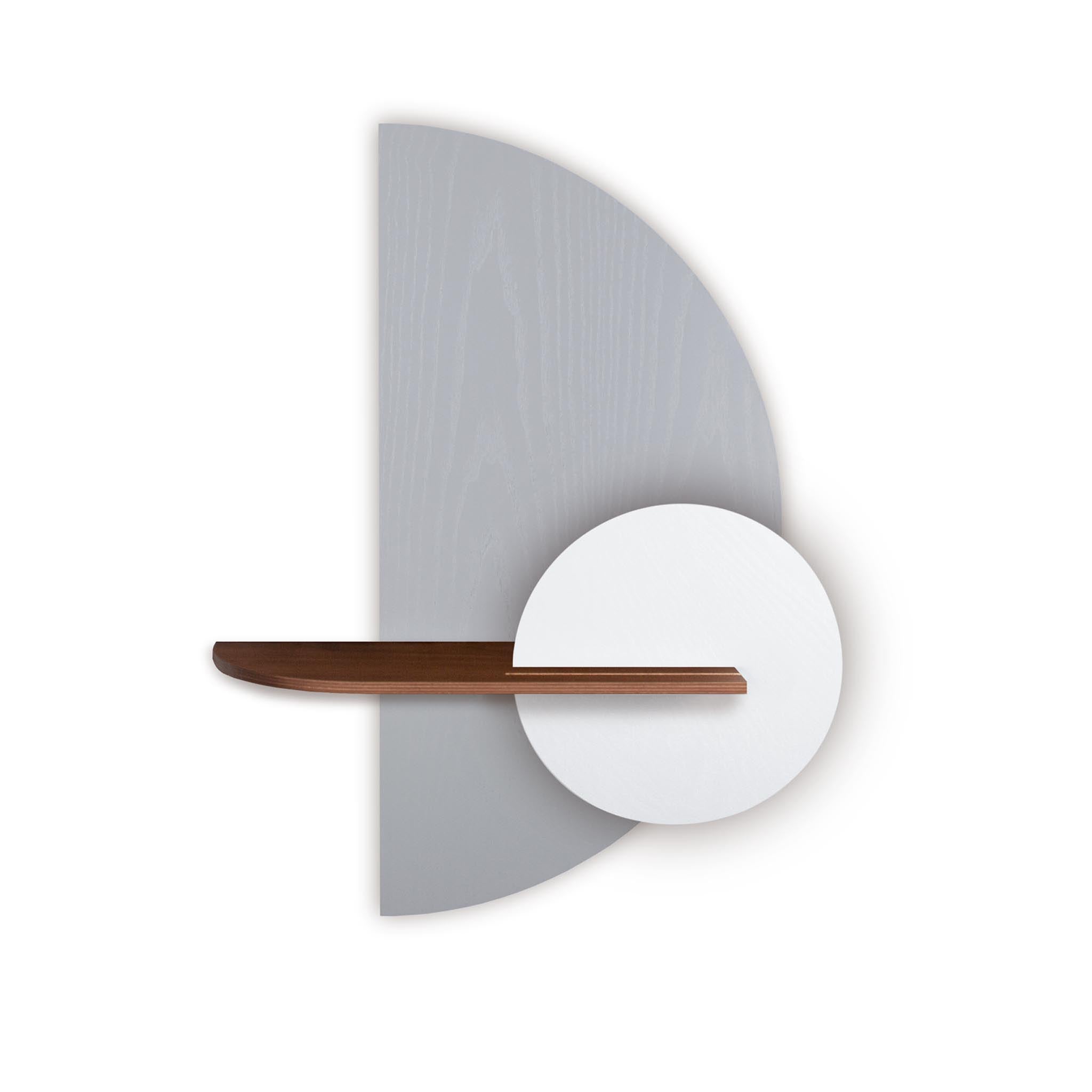 Alba wandplank - Grijze halve cirkel