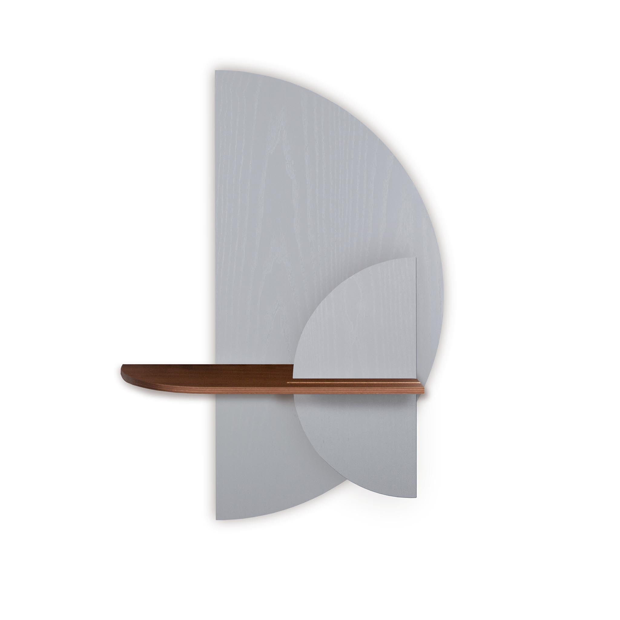 Alba wandplank - Grijze halve cirkel