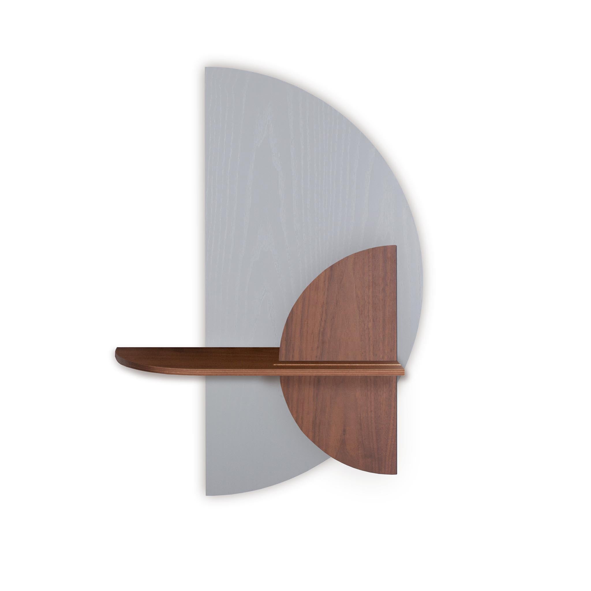 Alba wandplank - Grijze halve cirkel