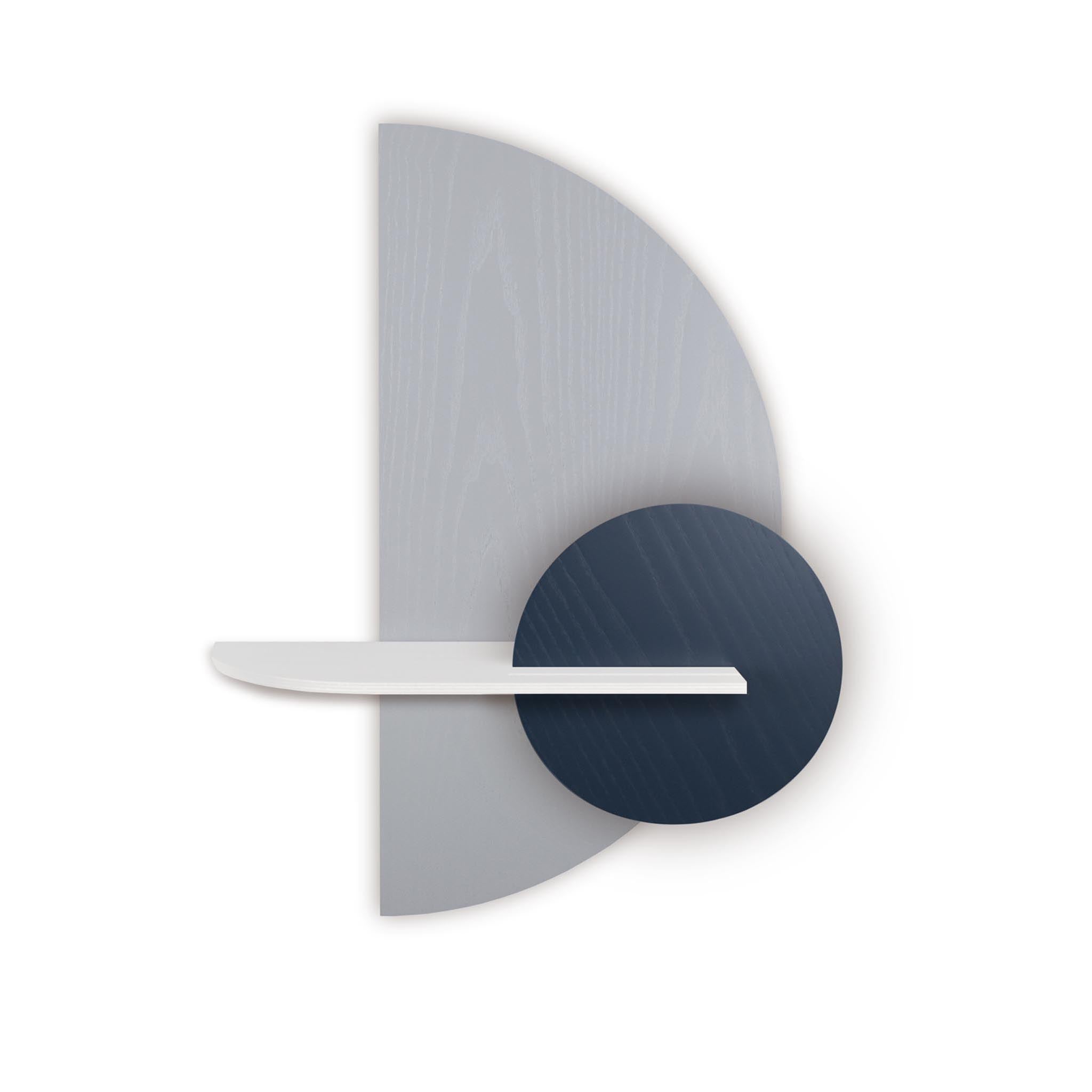 Alba wandplank - Grijze halve cirkel