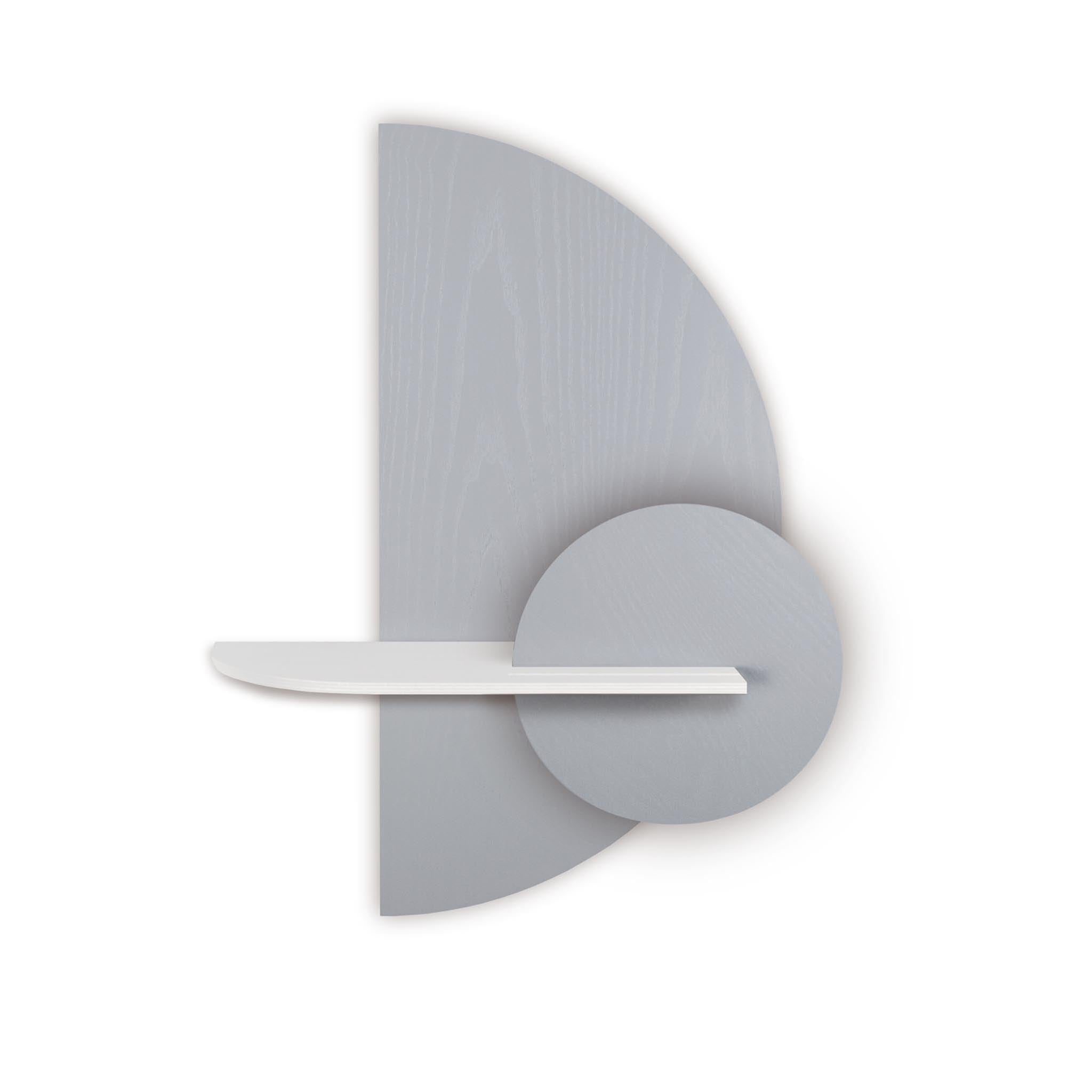 Alba wandplank - Grijze halve cirkel