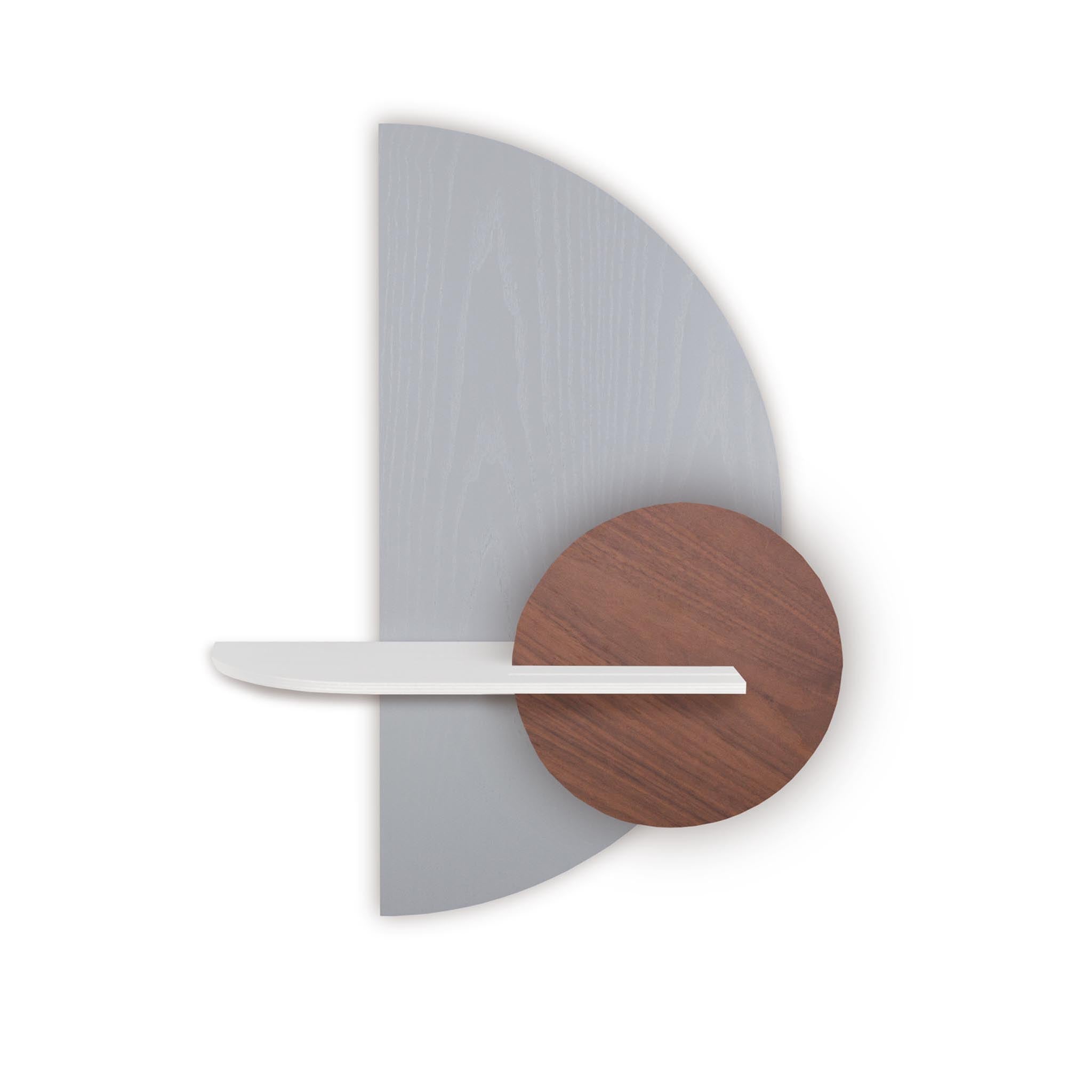 Alba wandplank - Grijze halve cirkel