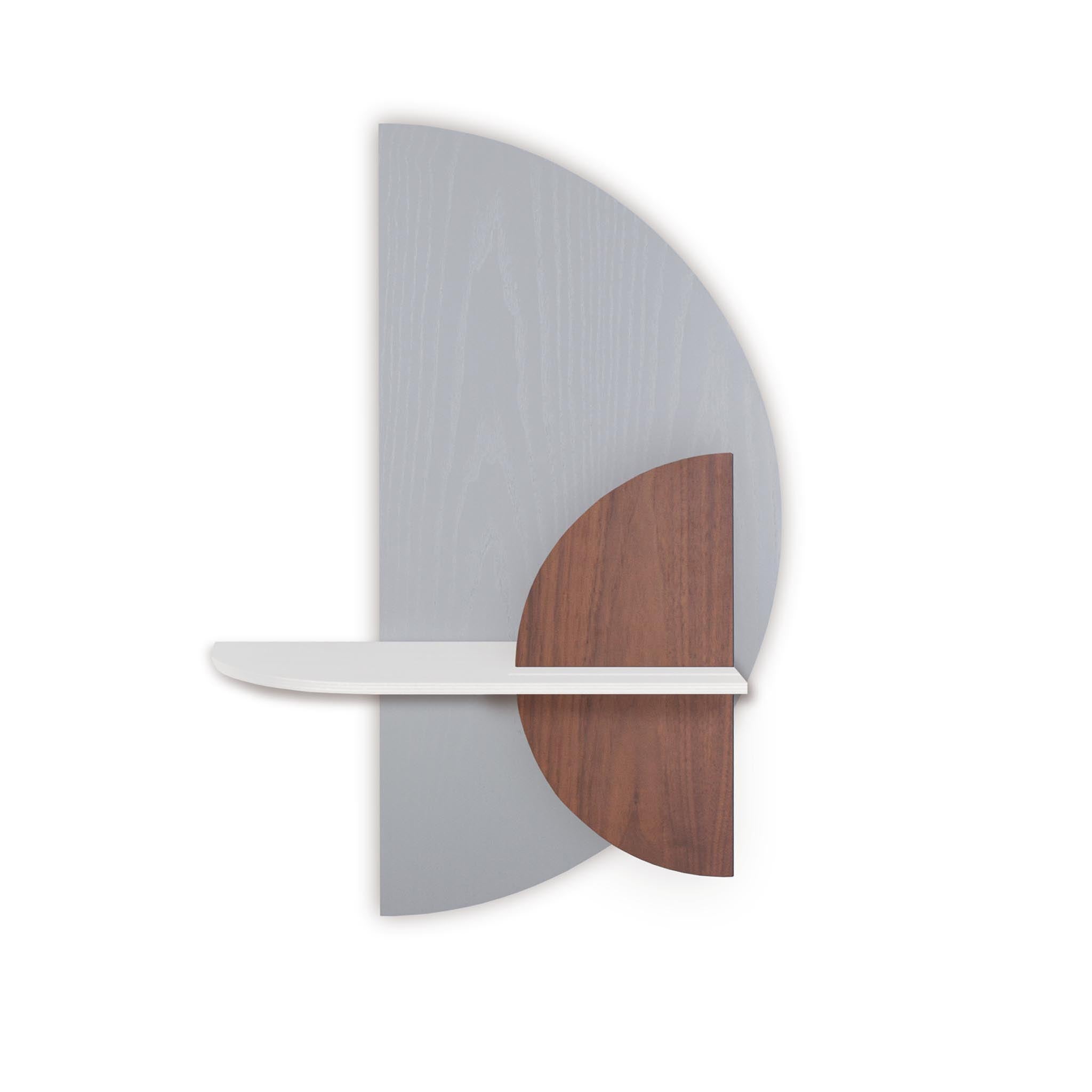 Alba wandplank - Grijze halve cirkel