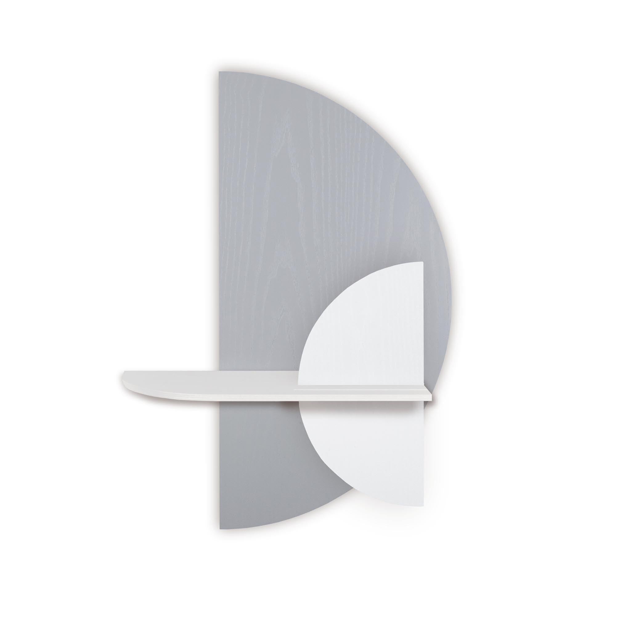 Alba wandplank - Grijze halve cirkel