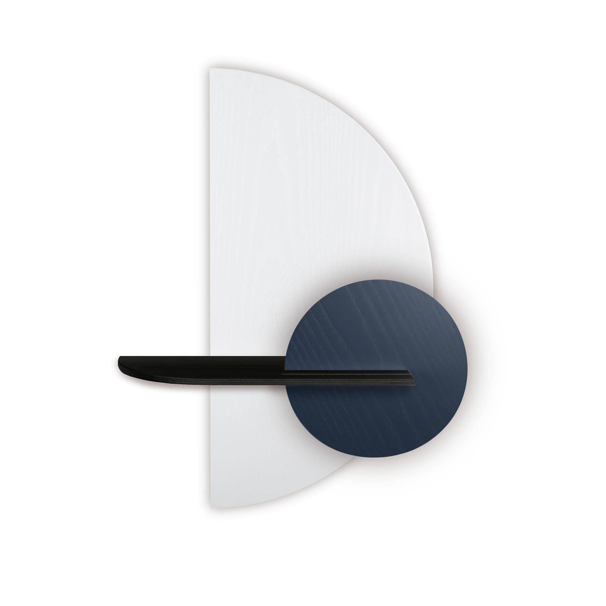 Alba wandplank - Wit halve cirkel