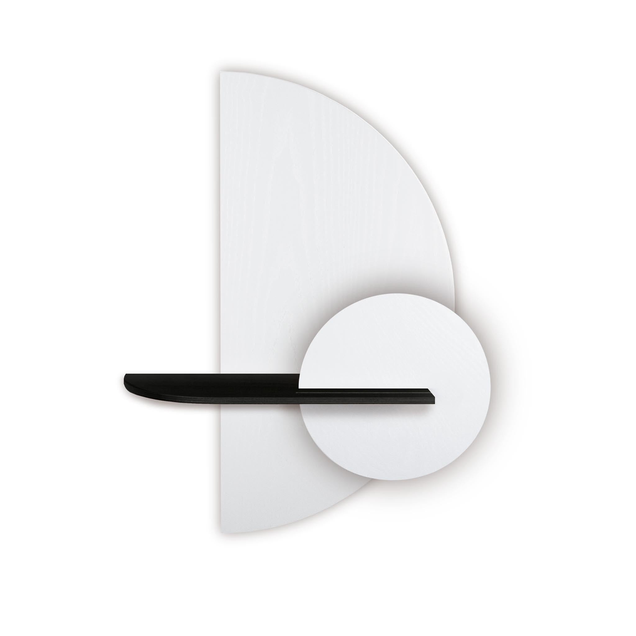 Alba wandplank - Wit halve cirkel