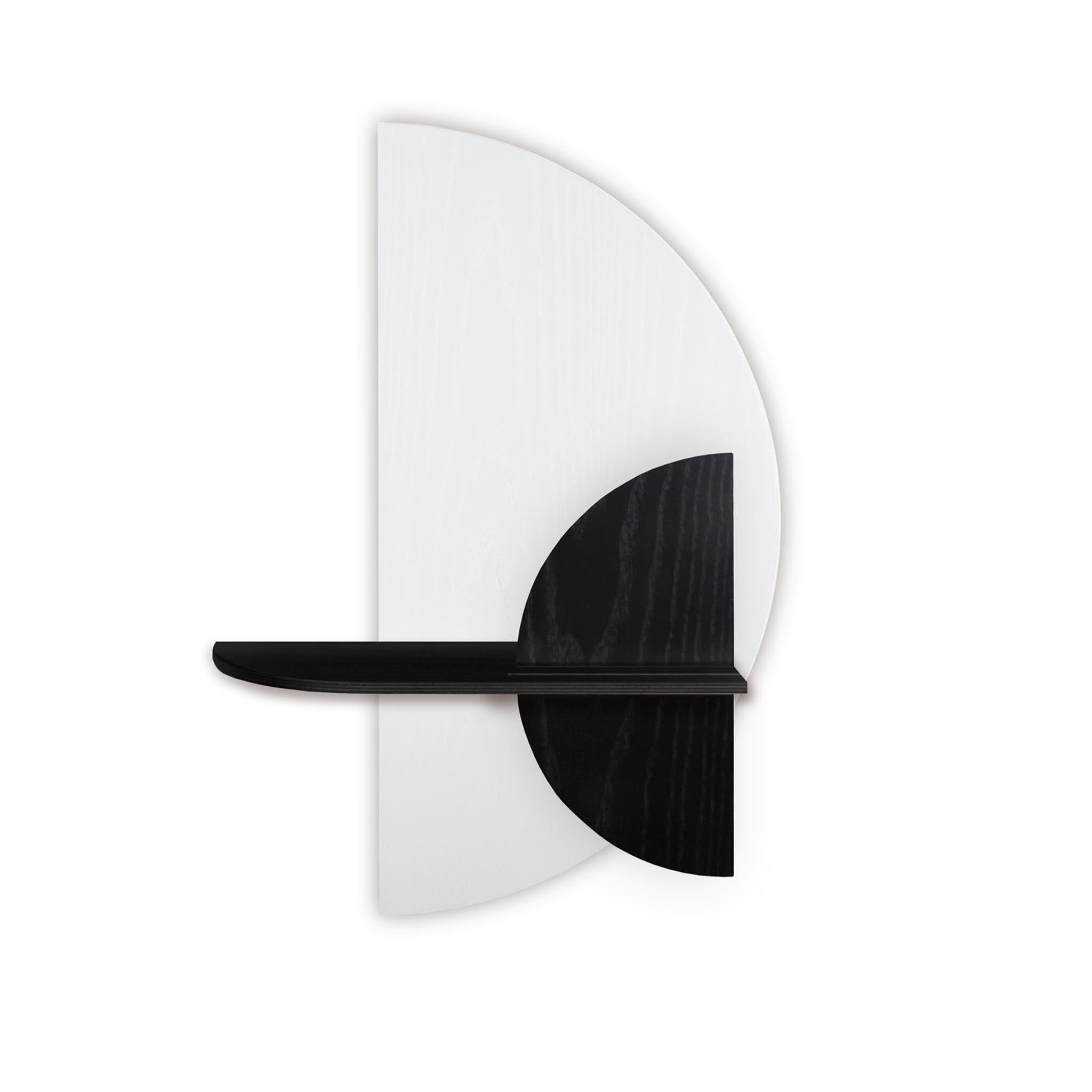 Alba wandplank - Wit halve cirkel