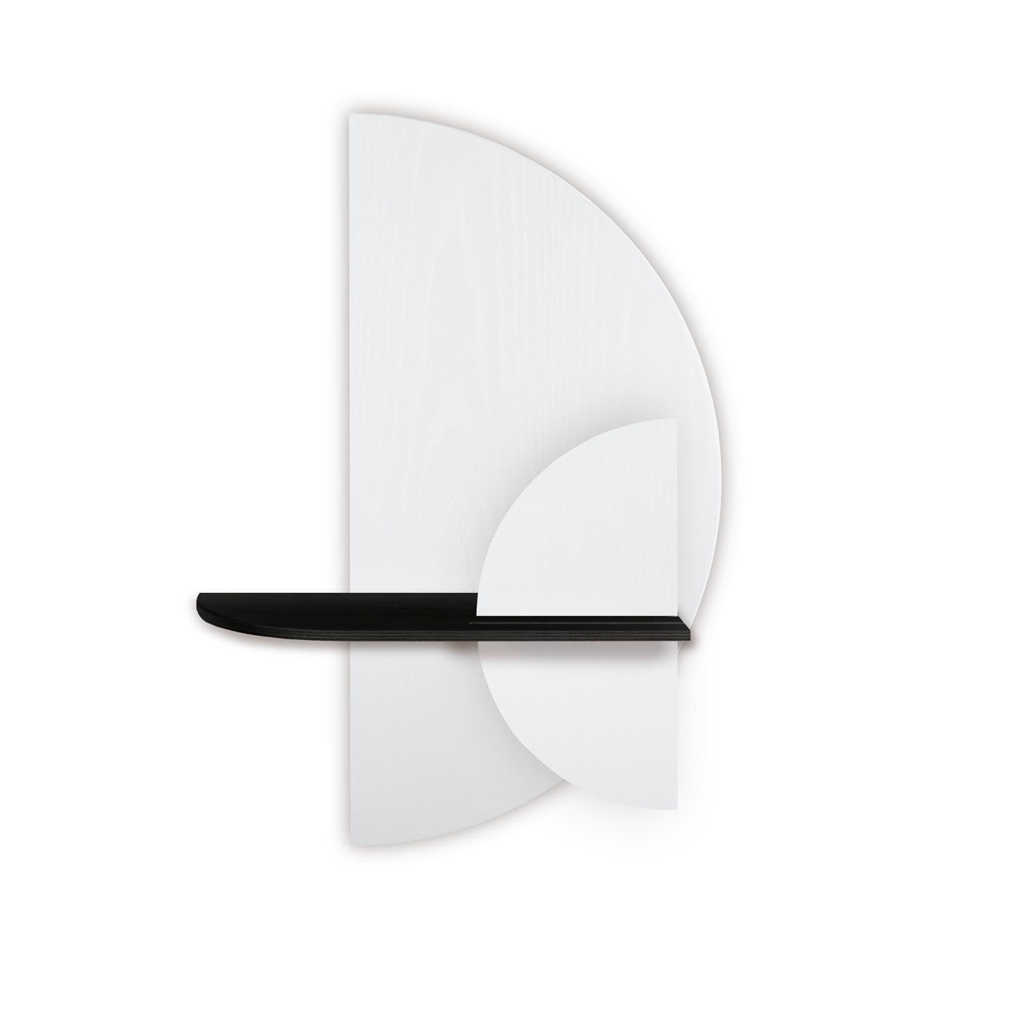 Alba wandplank - Wit halve cirkel