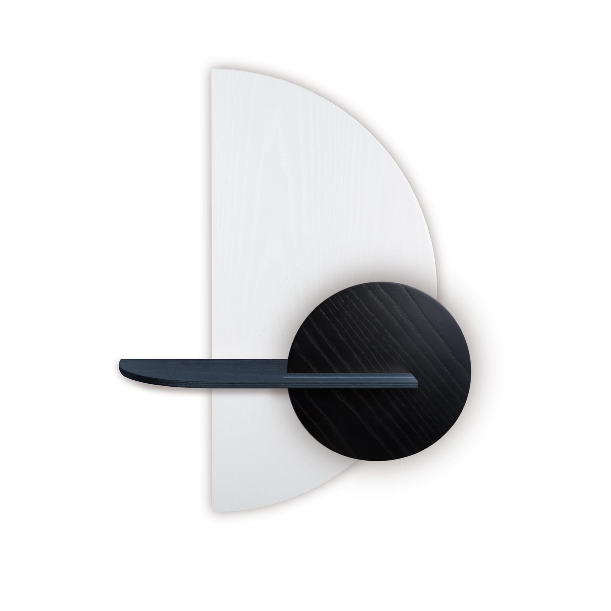 Alba wandplank - Wit halve cirkel